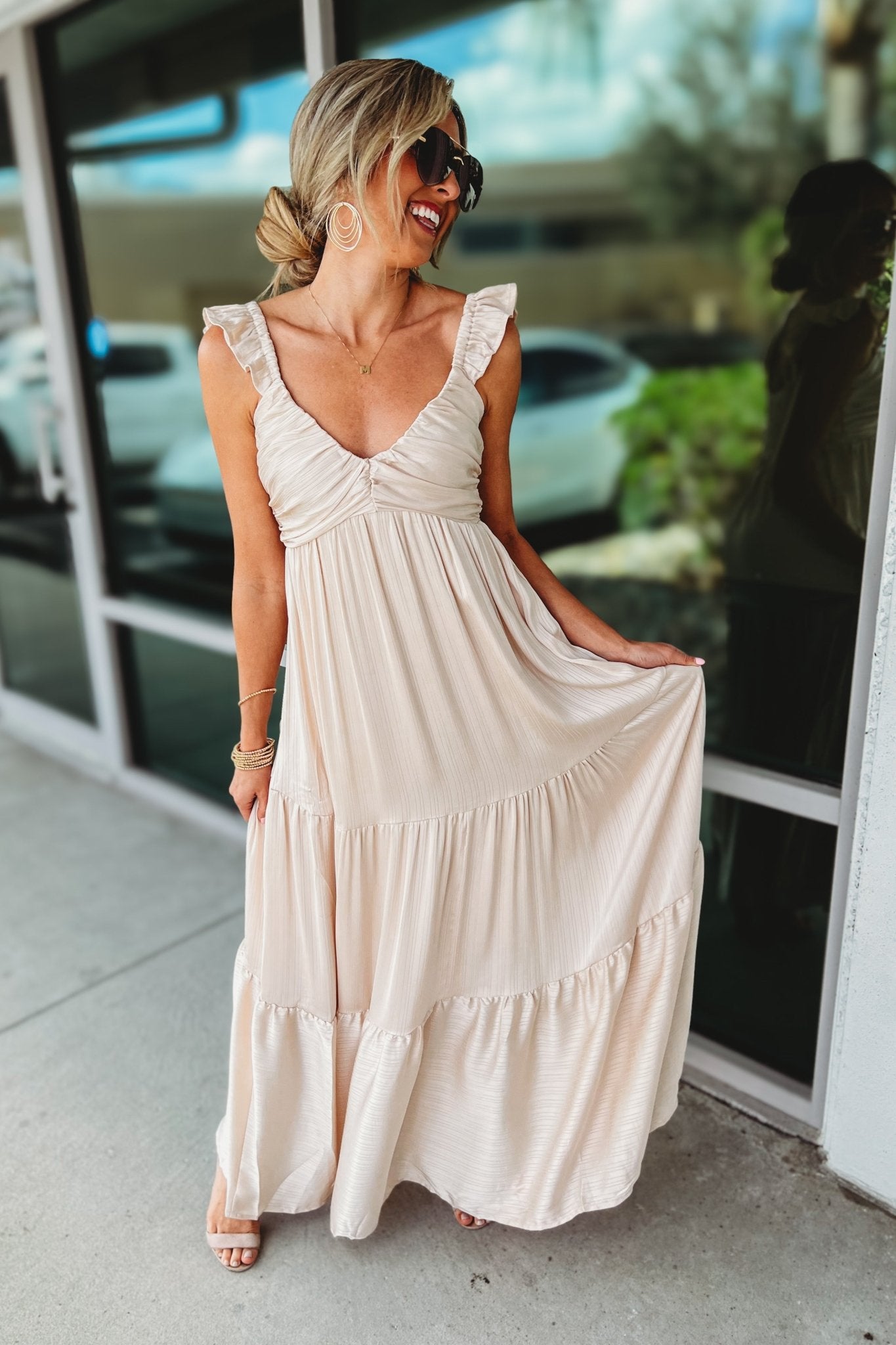 Premium Ethereal Satin Maxi Dress - Ultimate Elegance