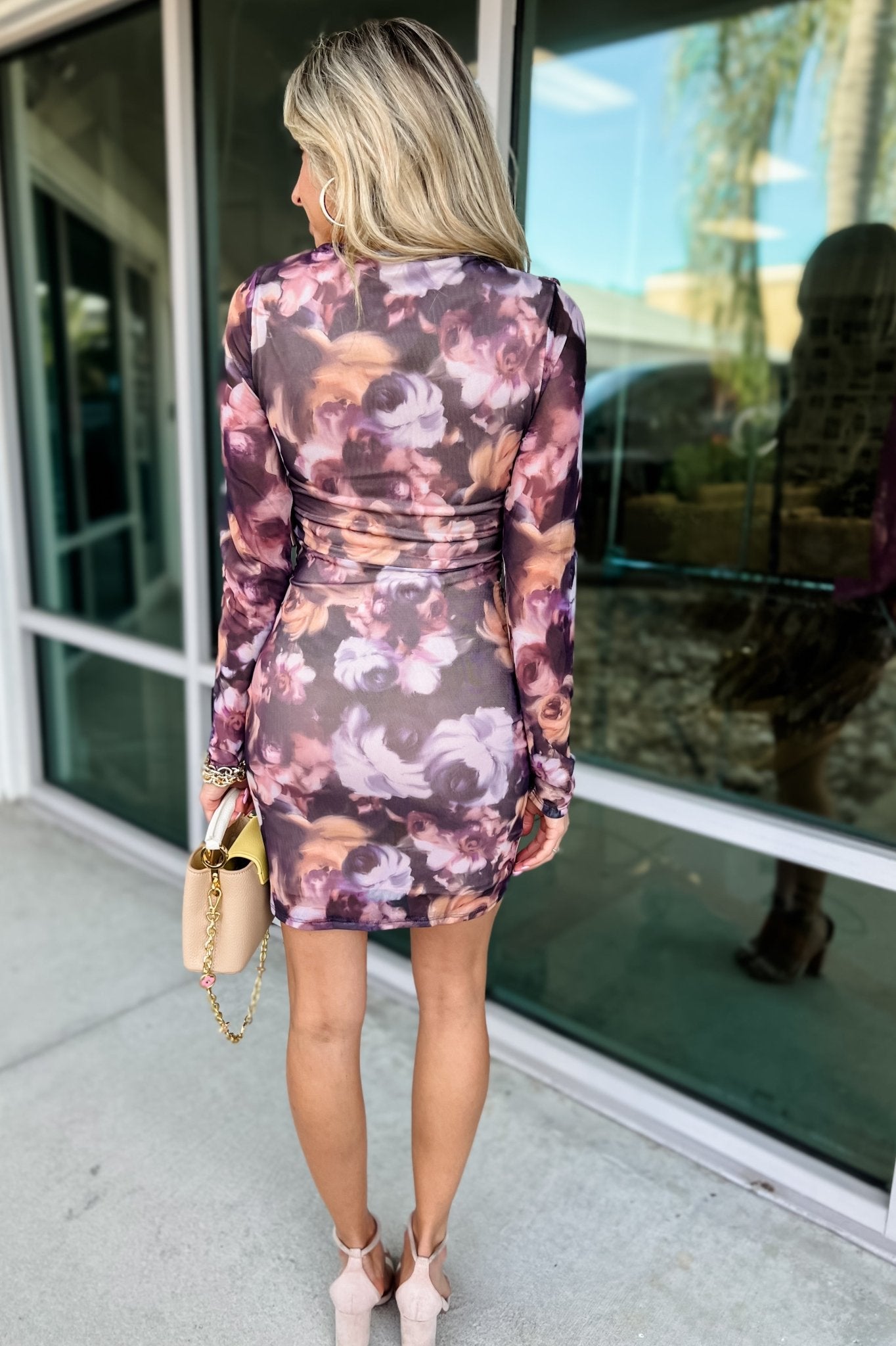 The Celeste Premium Mesh Floral Bodycon Dress – Ultimate Elegance