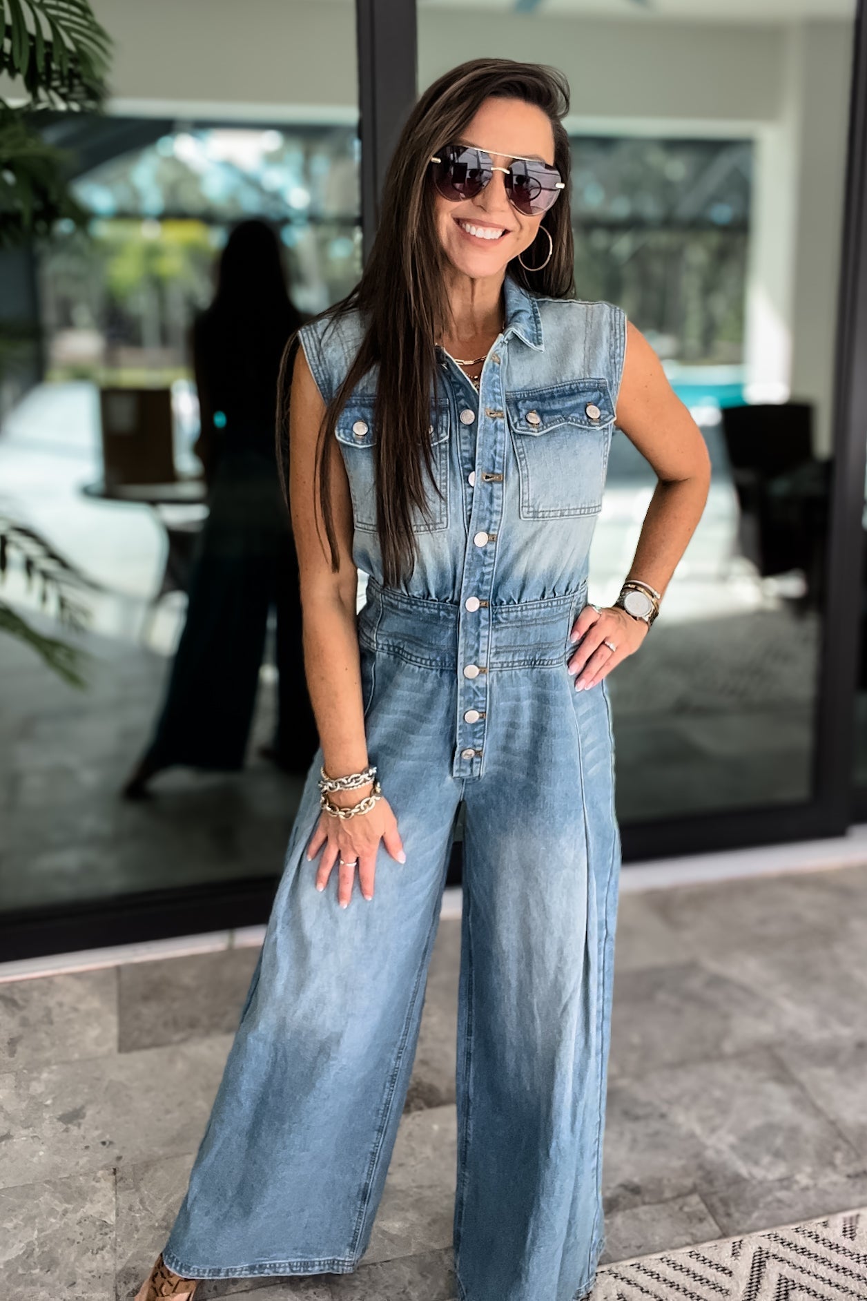 Ultimate Western Chic Denim Jumpsuit