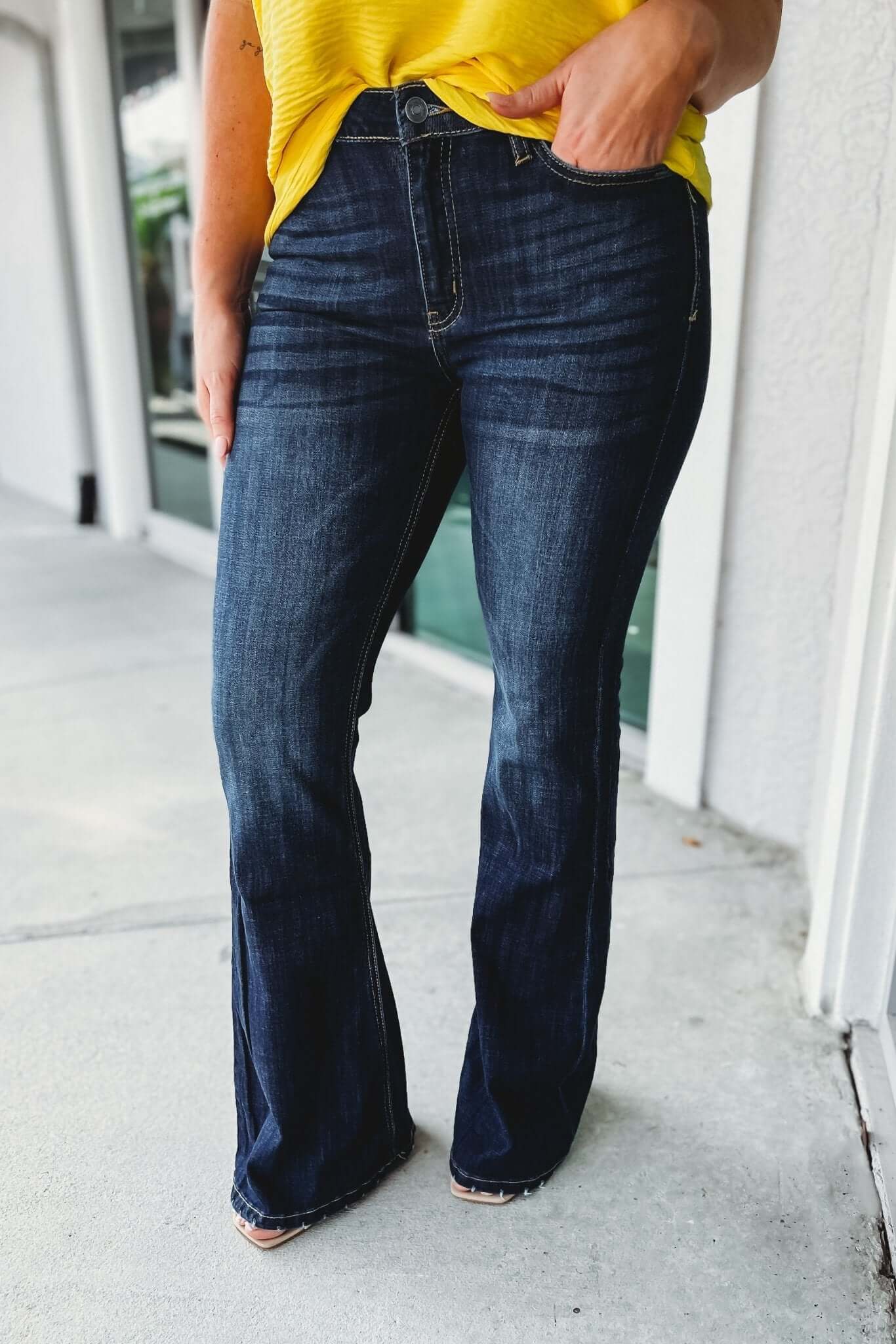 Upgrade Your Style - KANCAN Tiffany Mid Rise Flare Jeans (Today Only: $19.99)