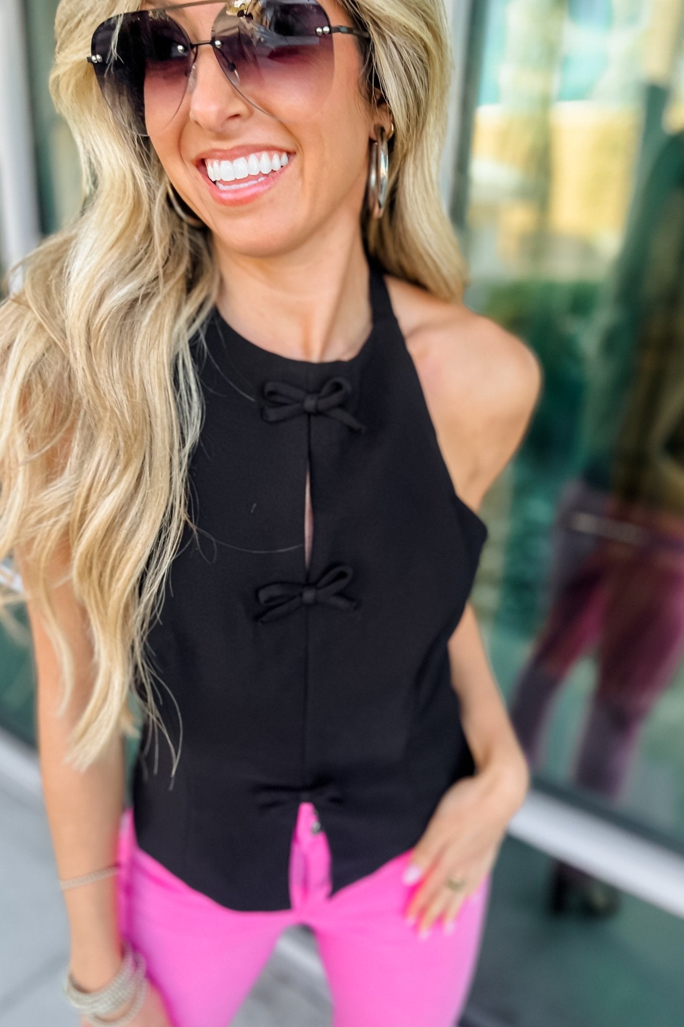 Premium Chic Charm Bow Halter Top | Effortless Style & Versatility