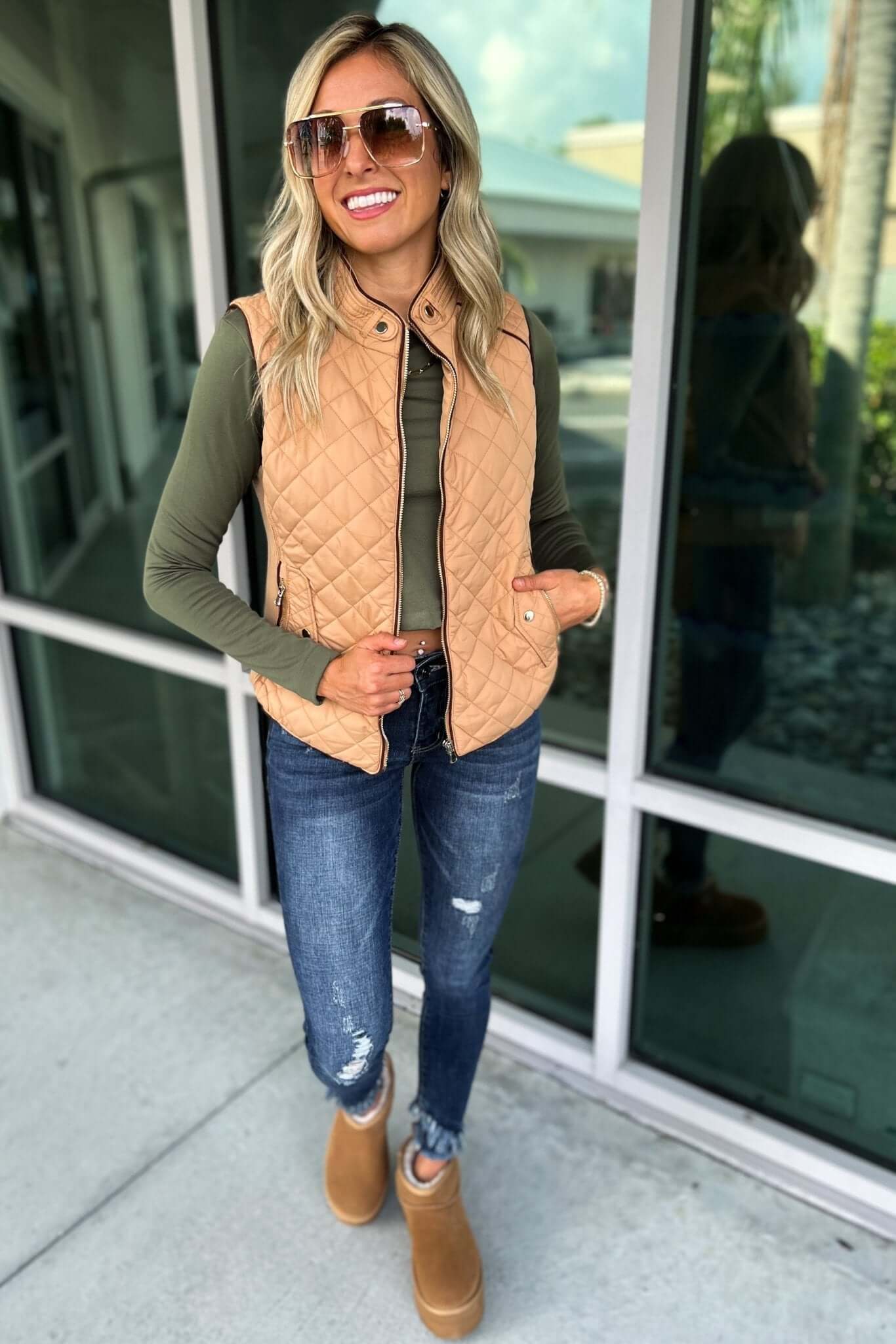 Premium Quilted College Vest - Fall Essential in 3 Colors