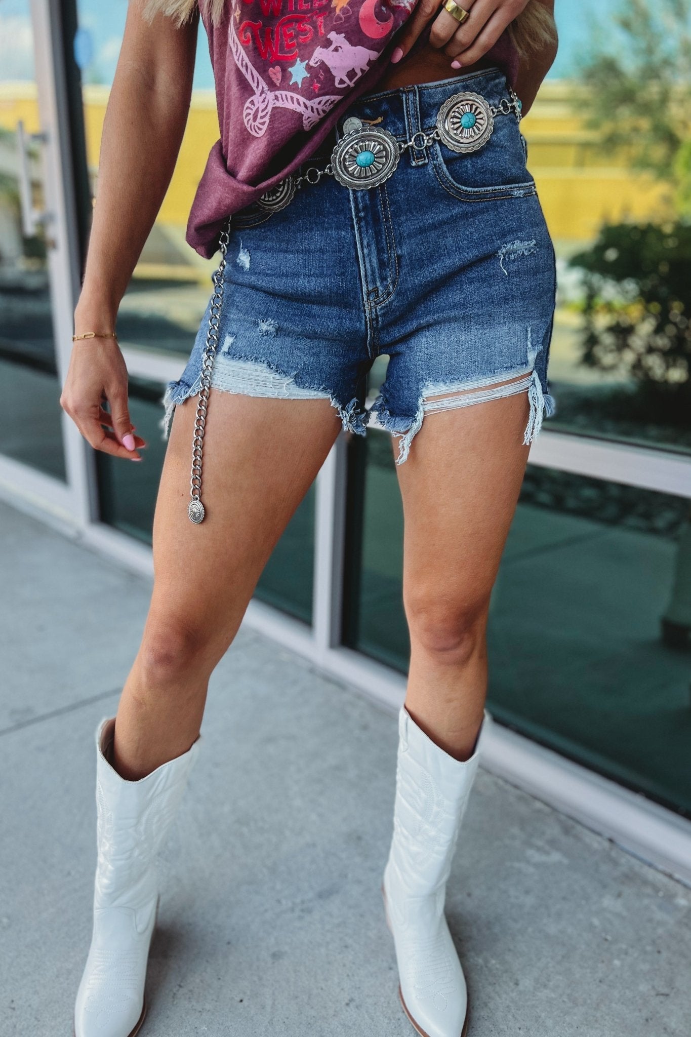 Premium Delilah Distressed Denim Shorts - Ultimate Summer Style