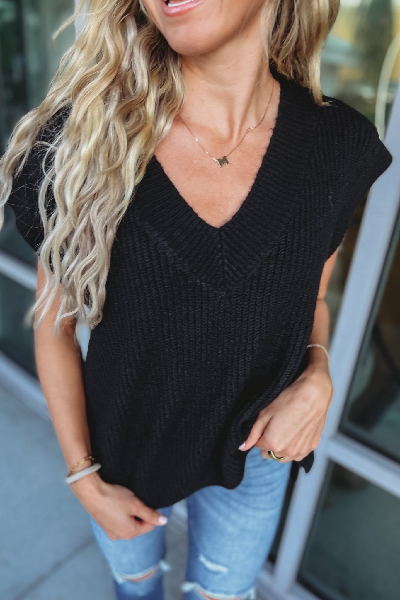 Premium Oversized Sweater Vest - Fall Essential