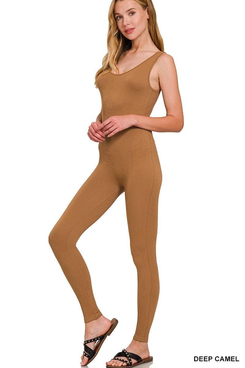 Ultimate All Fired Up Ribbed Viral Jumpsuit - Premium Bodycon Fit