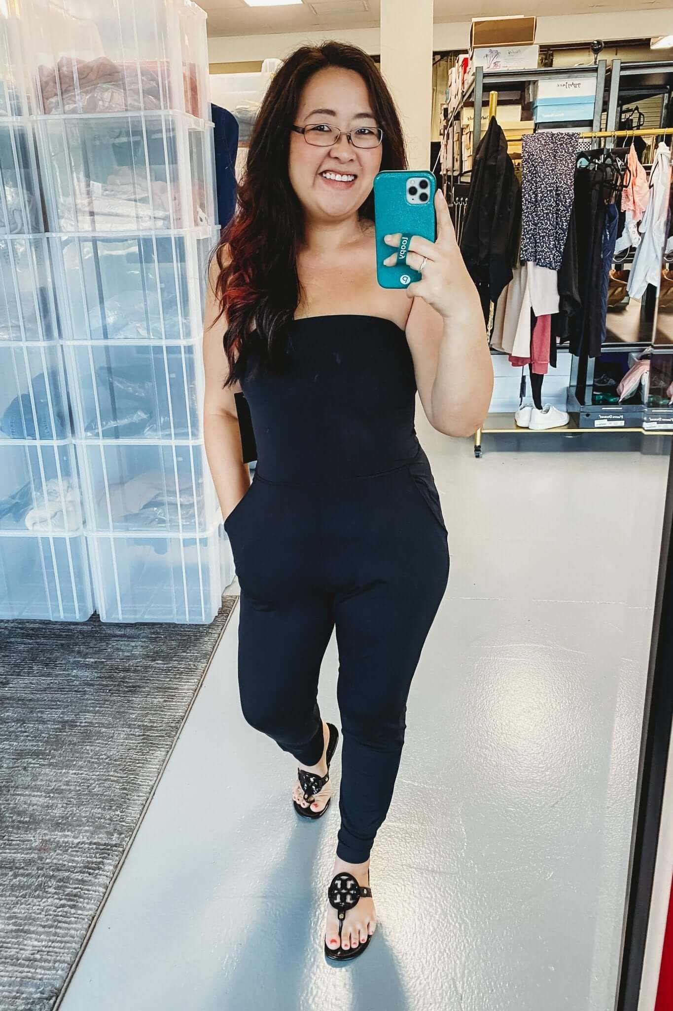 Ultimate Confidence Boost: Premium Strapless Black Jumpsuit