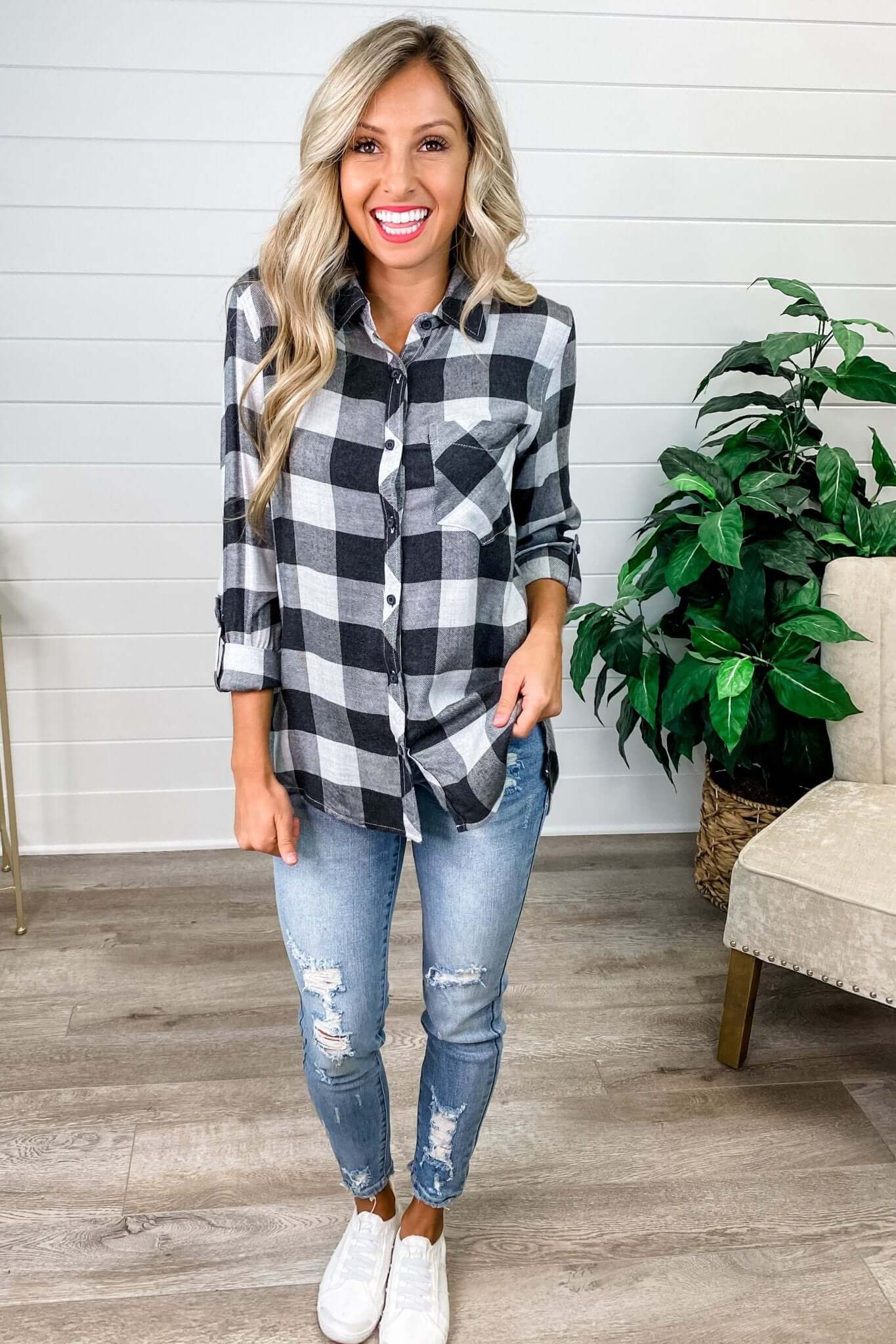 Premium Plaid Top - Ultimate Style in 4 Vibrant Colors