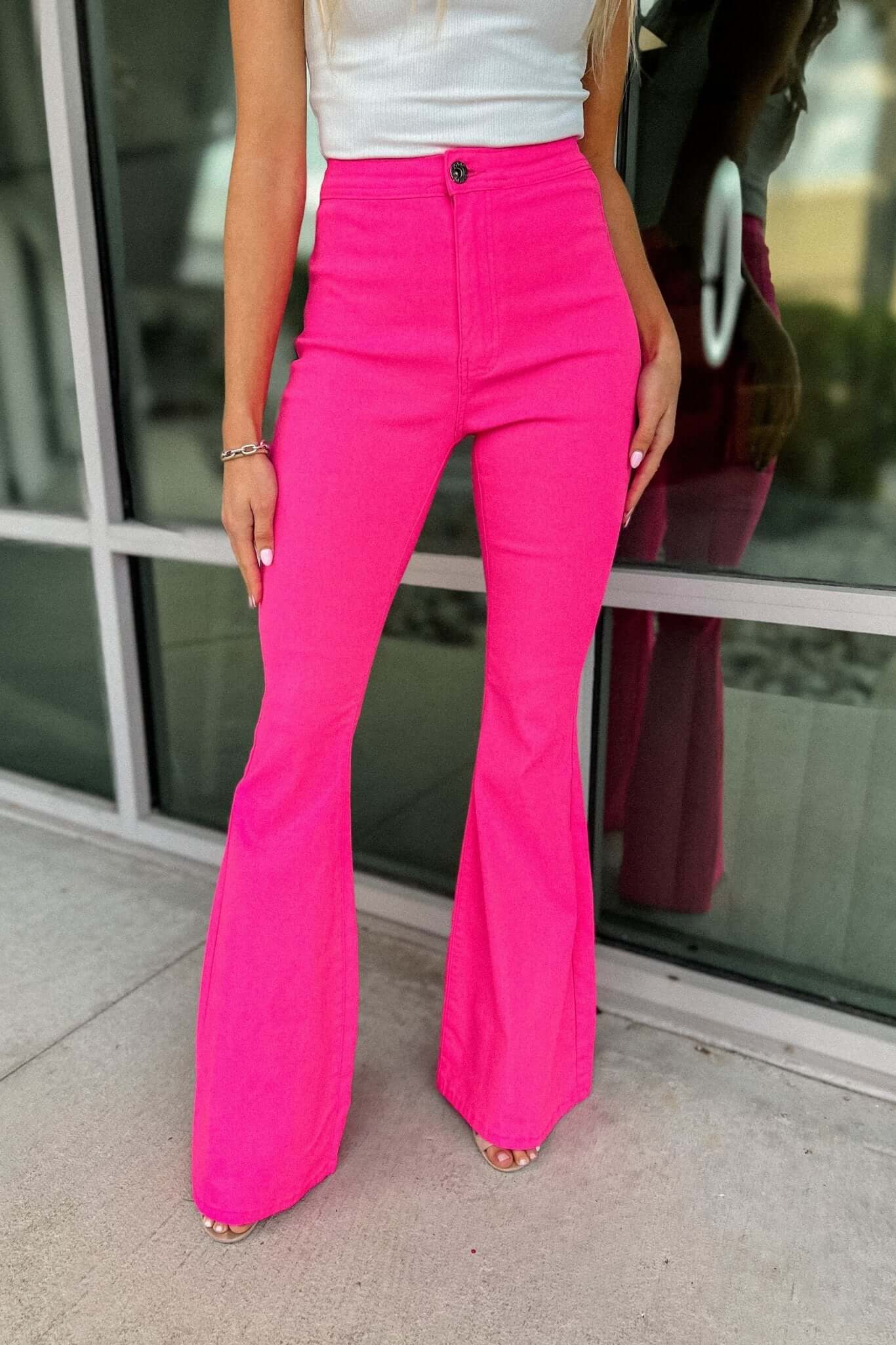 Premium Olive Disco Nights Stretchy Flares - Size XL
