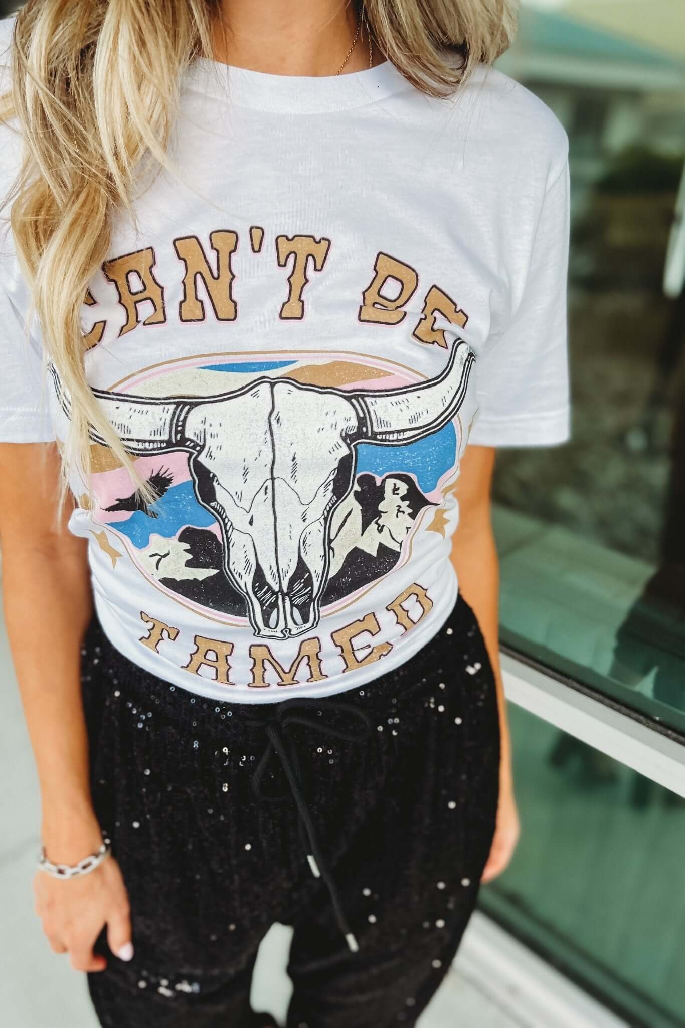 Ultimate Can't Be Tamed Graphic Tee - 3 Stylish Colors!