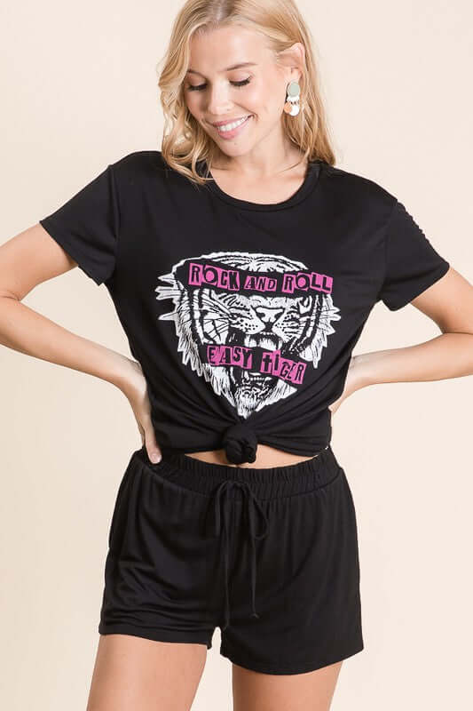Premium Tiger Graphic Loungewear Set