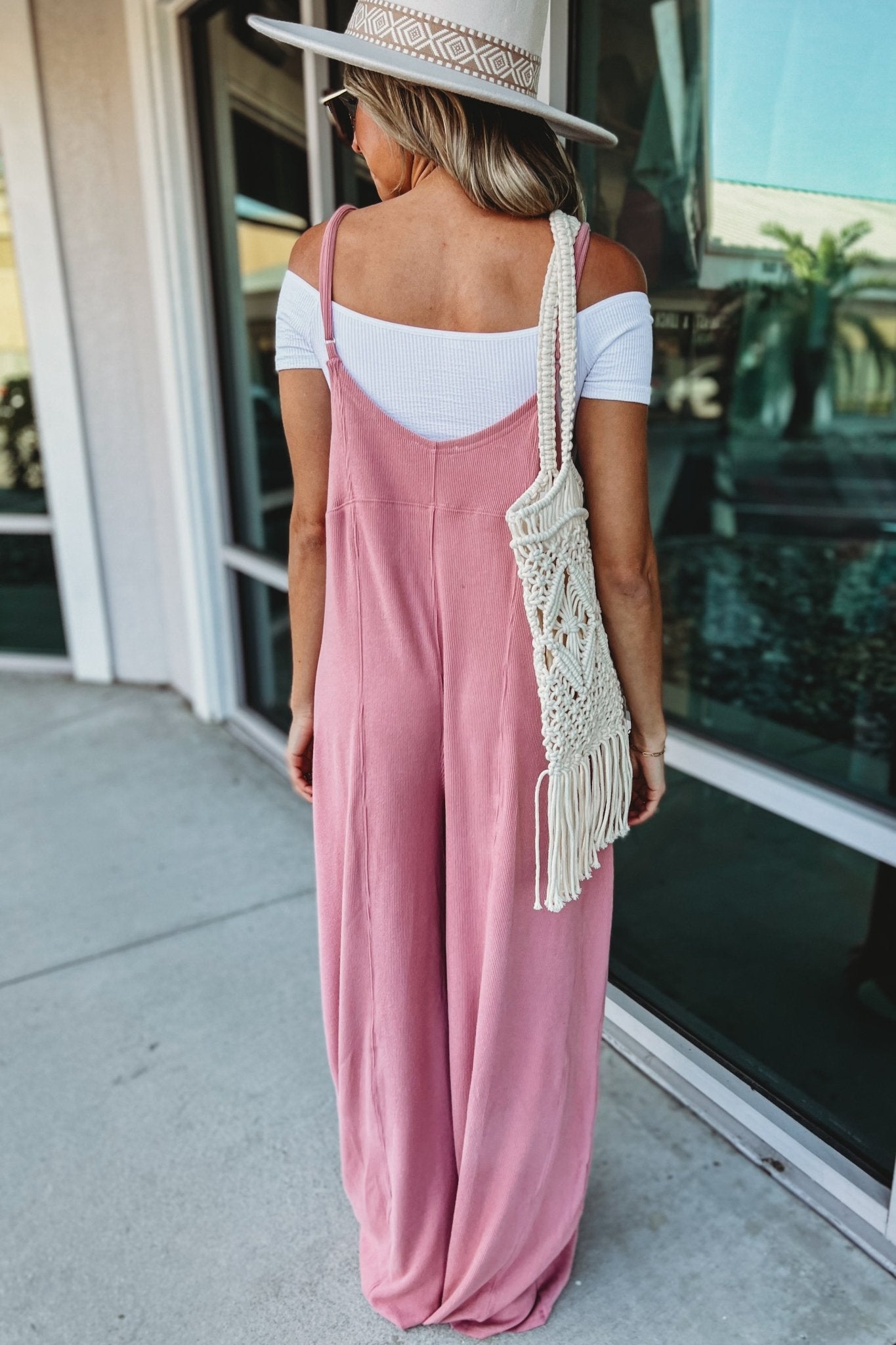 Premium Desert Moon Rose Pink Jumpsuit - Ultimate Boho Style