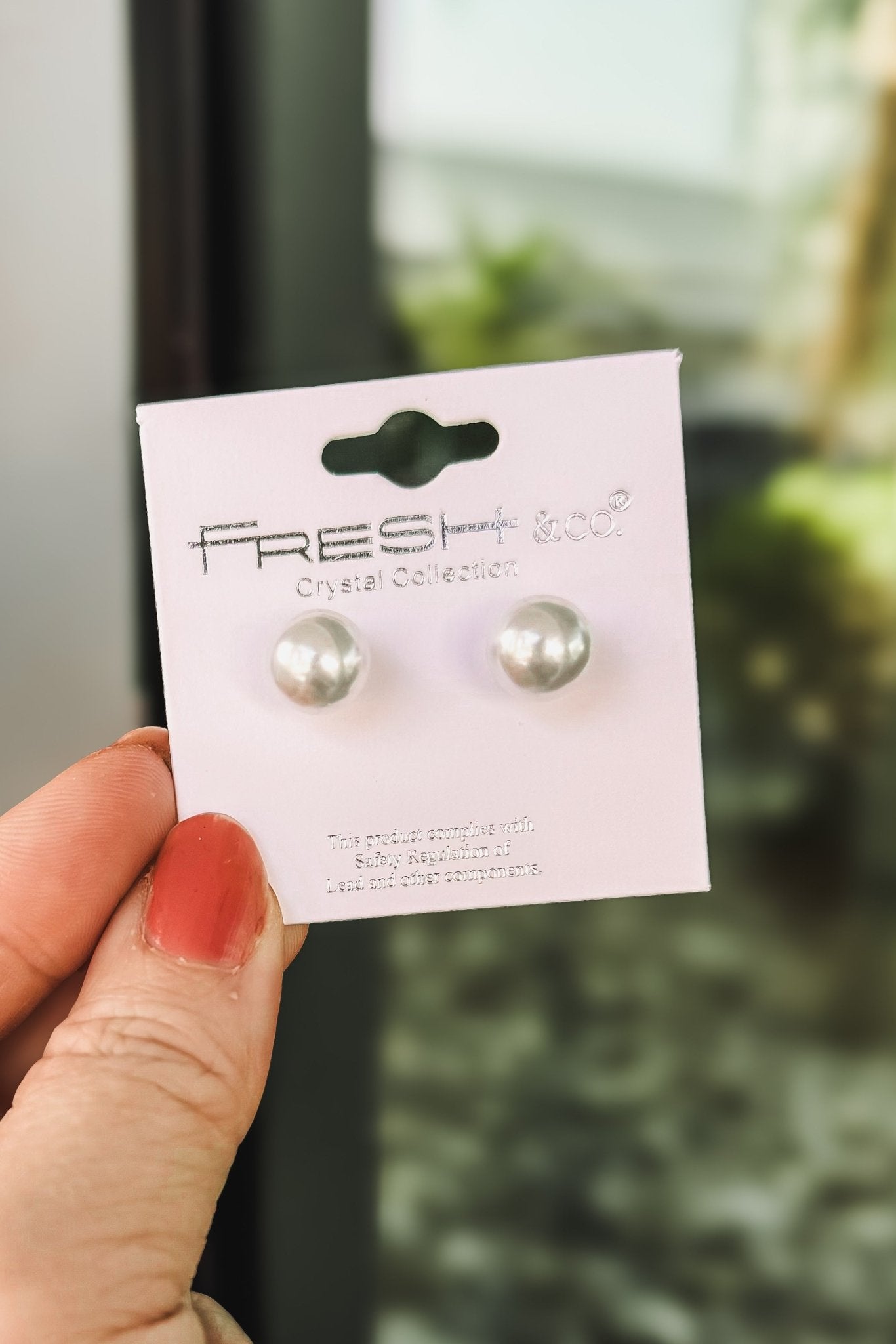 Premium White Pearl Stud Earrings – Timeless Elegance