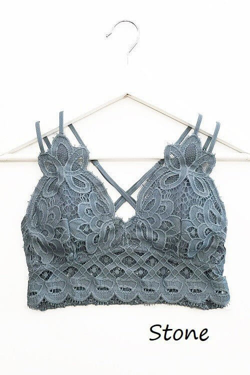 Premium Lace Bralette Set - Black & White