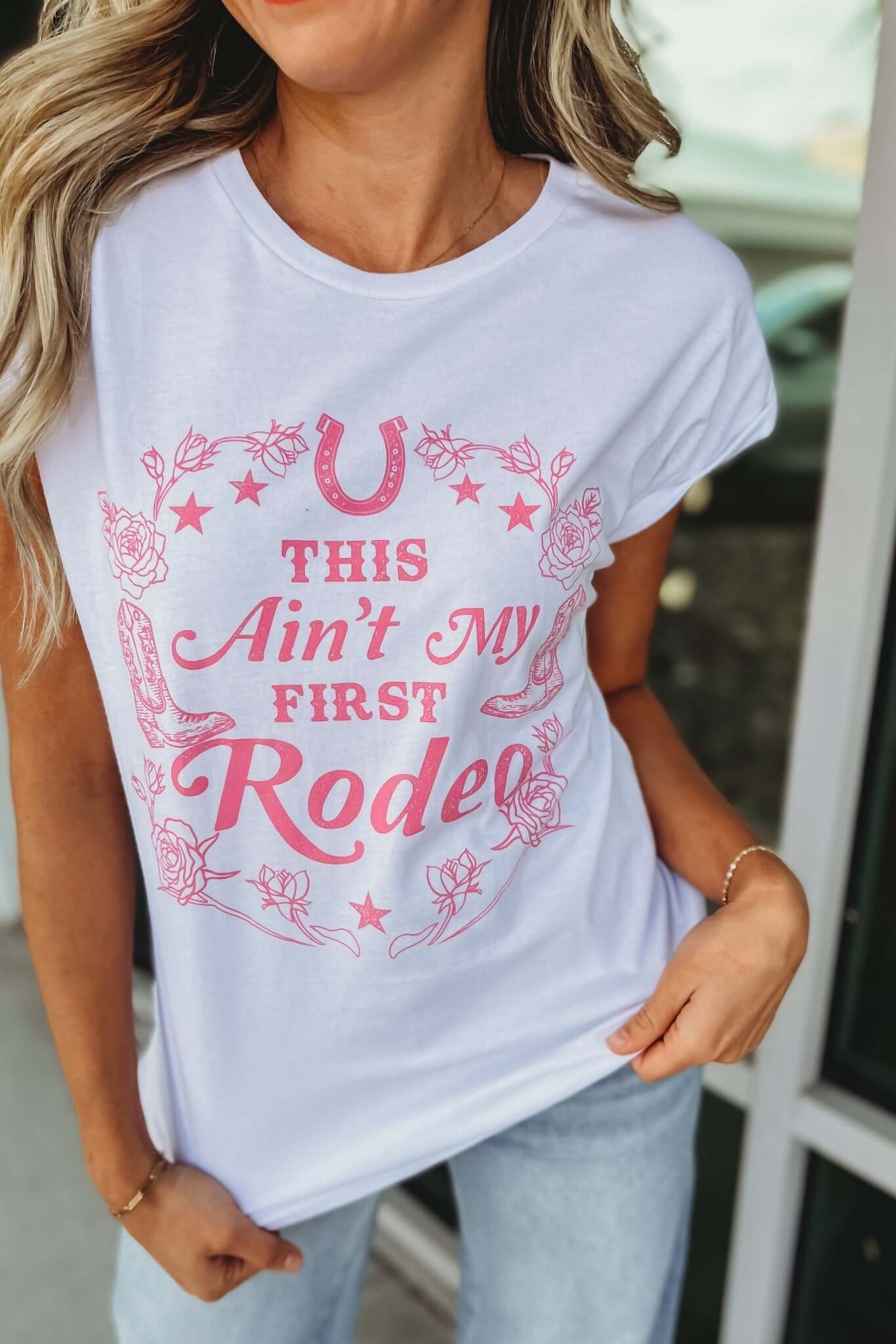 Premium 'This Ain't My First Rodeo' Graphic Tee - Ultimate Comfort & Style