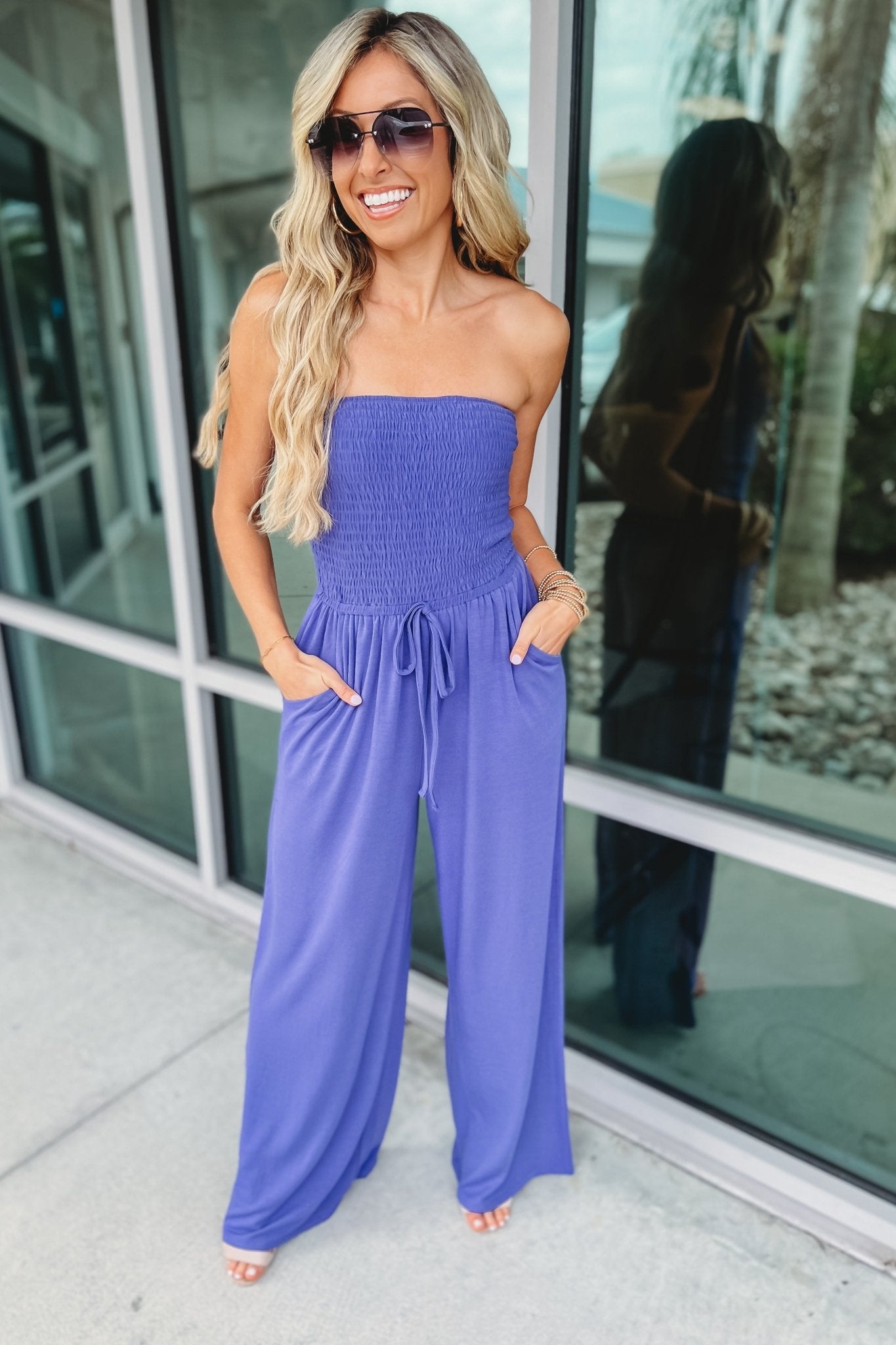 Premium Smocked Jumpsuit - Effortless Style in Multiple Colors