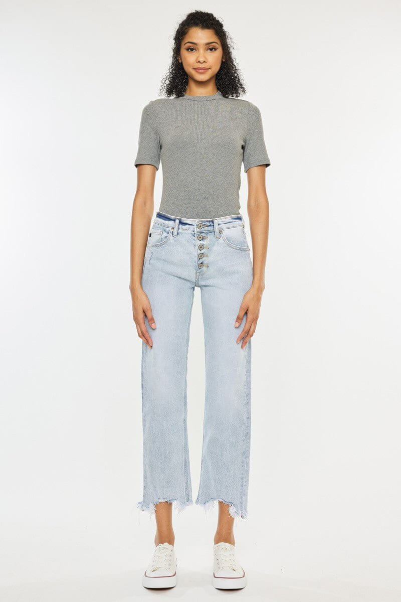 KANCAN Selena Premium Acid Wash Straight Jeans