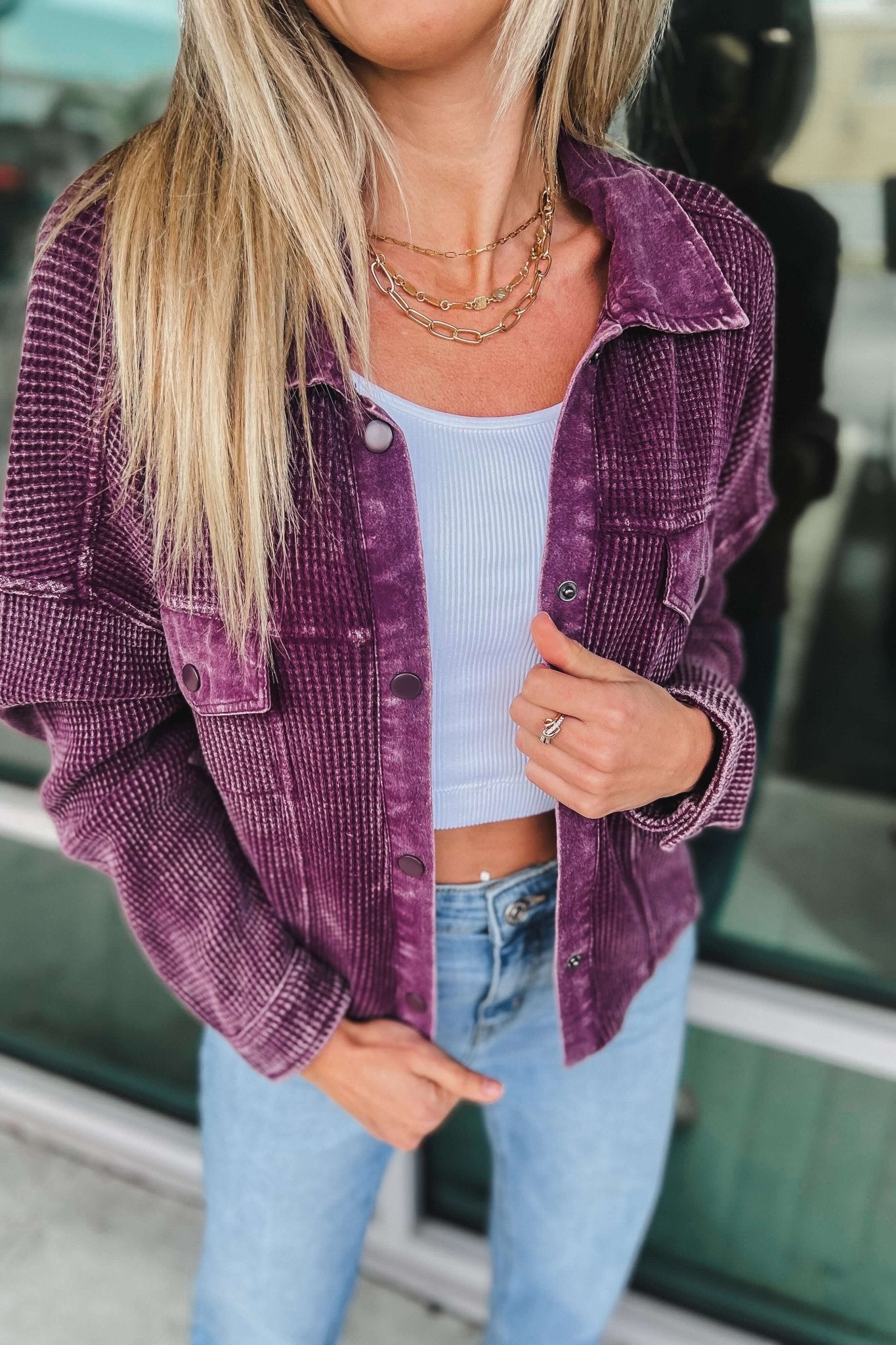 Ultimate Comfort Waffle Knit Cropped Jacket - 3 Stylish Colors