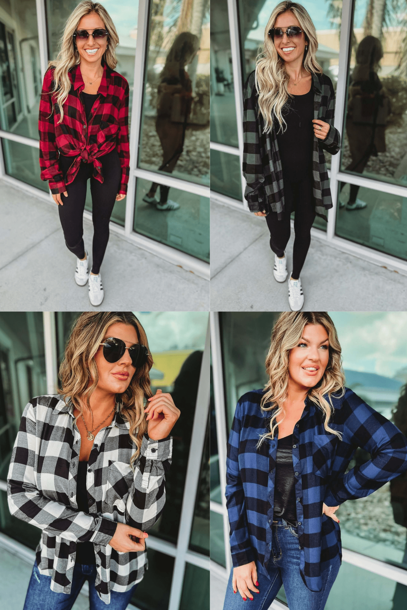 Premium Plaid Top - Ultimate Style in 4 Vibrant Colors