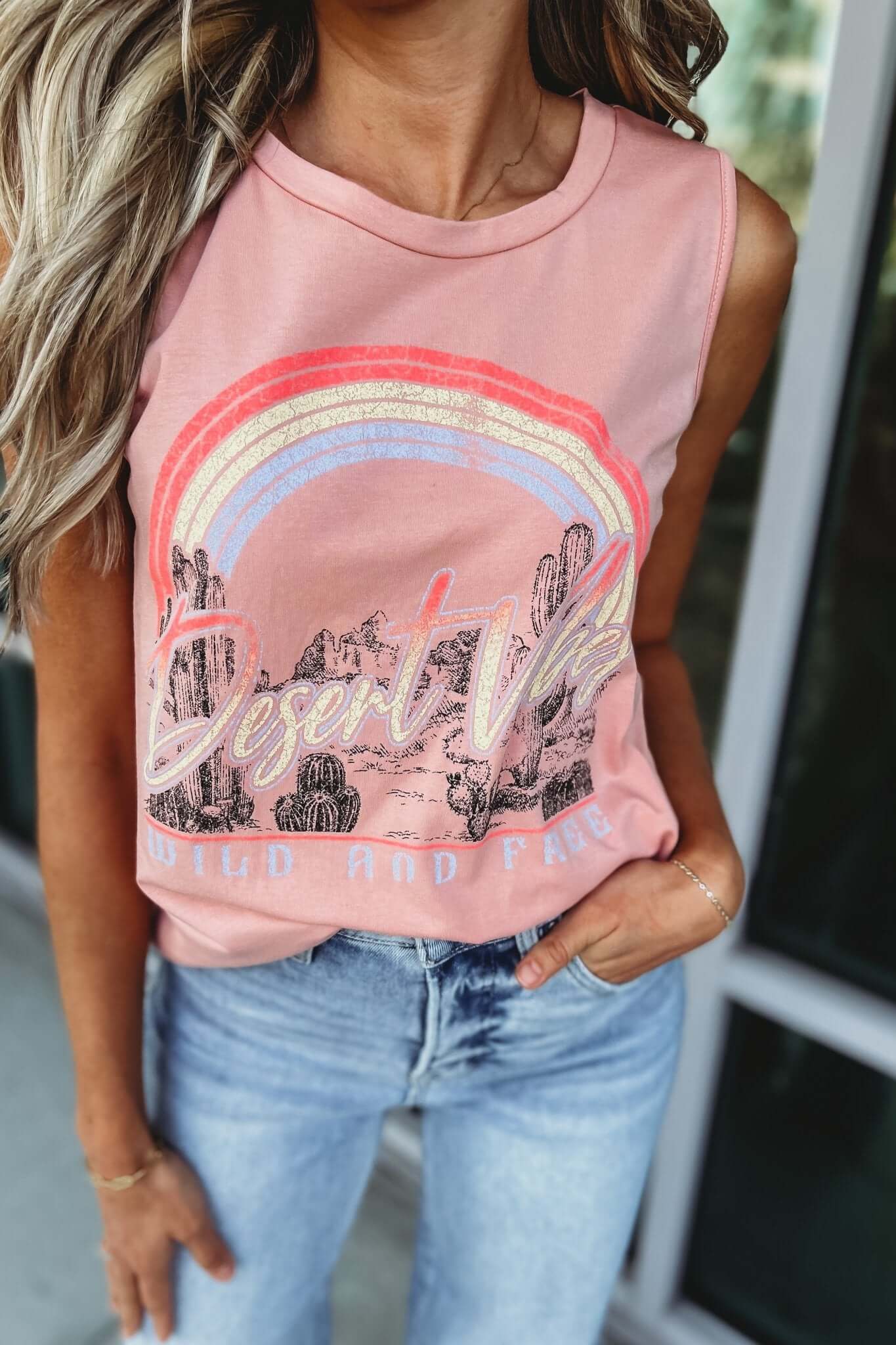 Desert Vibes Premium Graphic Tank