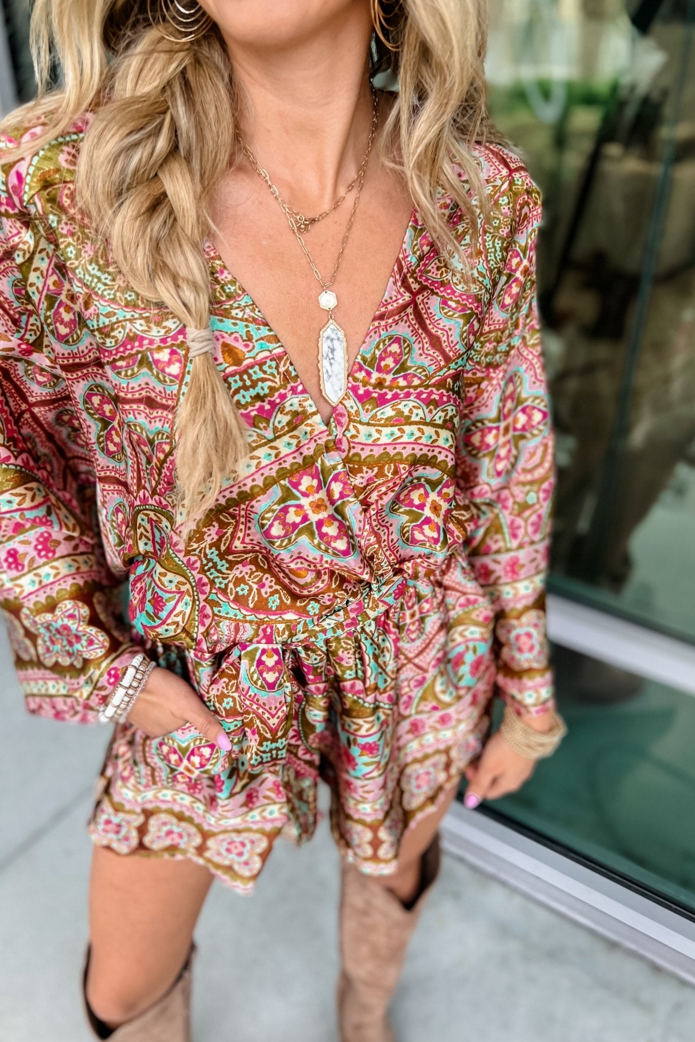 Premium Bohemian Blooms Romper - Ultimate Boho Style