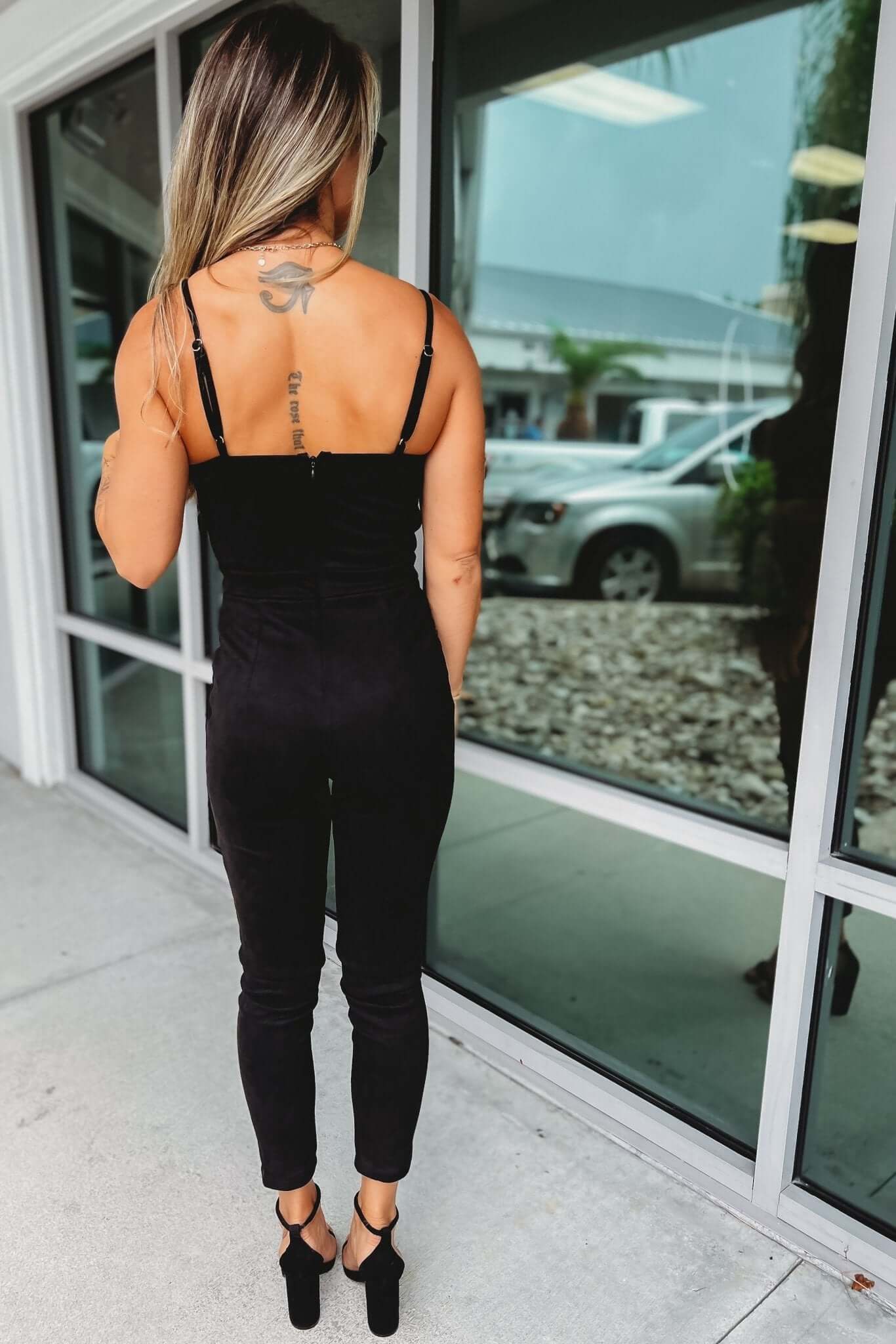 Premium Josie Sweetheart Suede Jumpsuit - Ultimate Style & Comfort