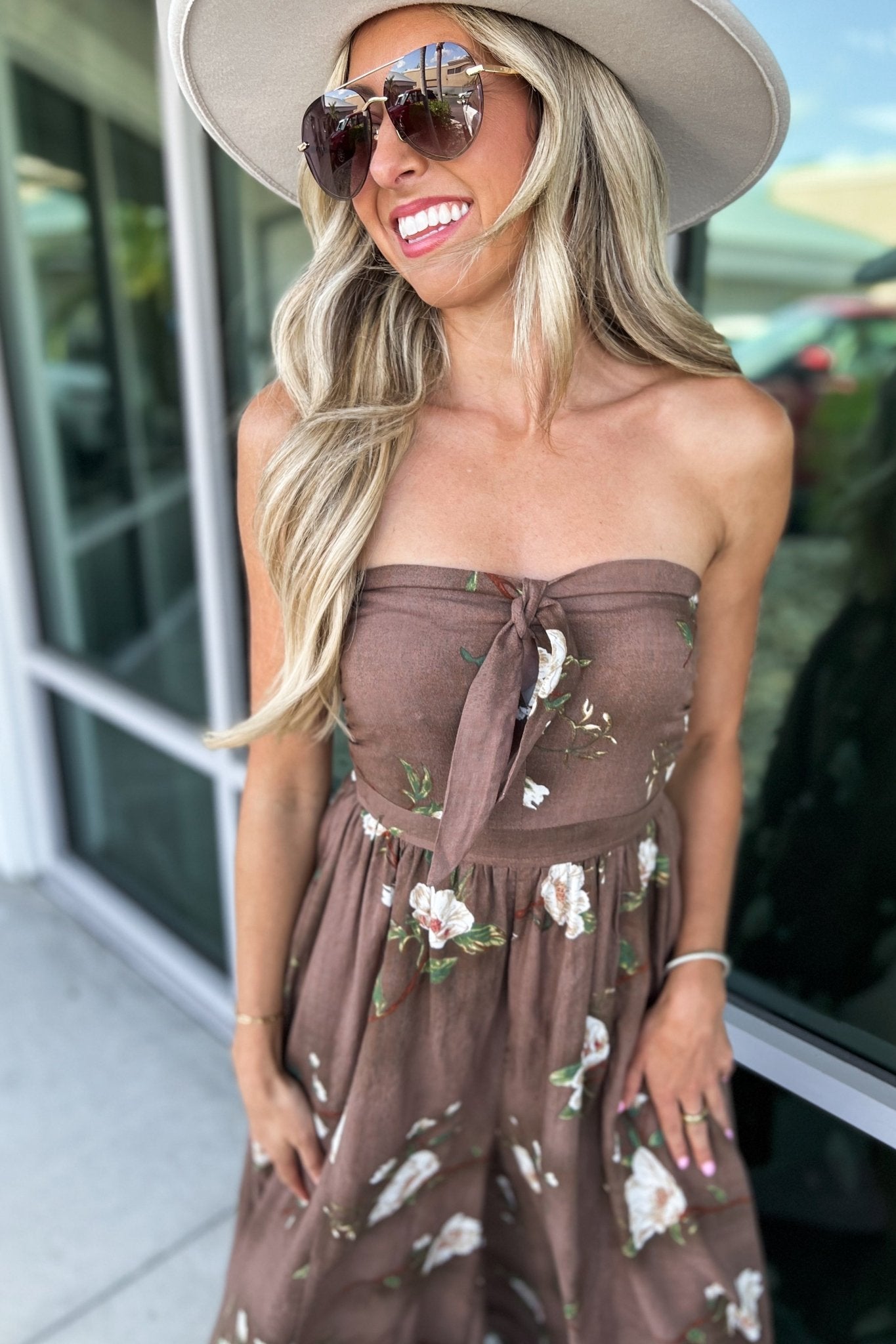The Ultimate Wildflower ULTRA WIDE LEG Brown Floral Jumpsuit