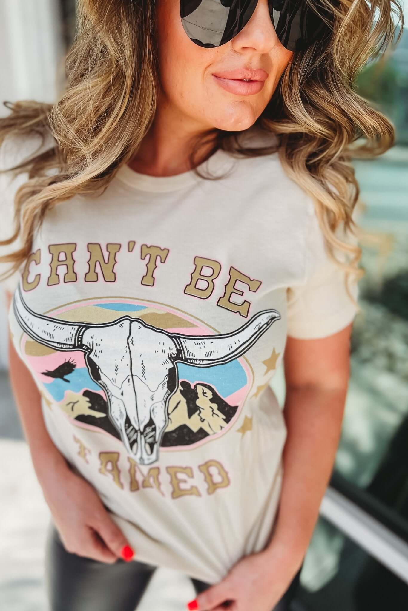 Ultimate Can't Be Tamed Graphic Tee - 3 Stylish Colors!