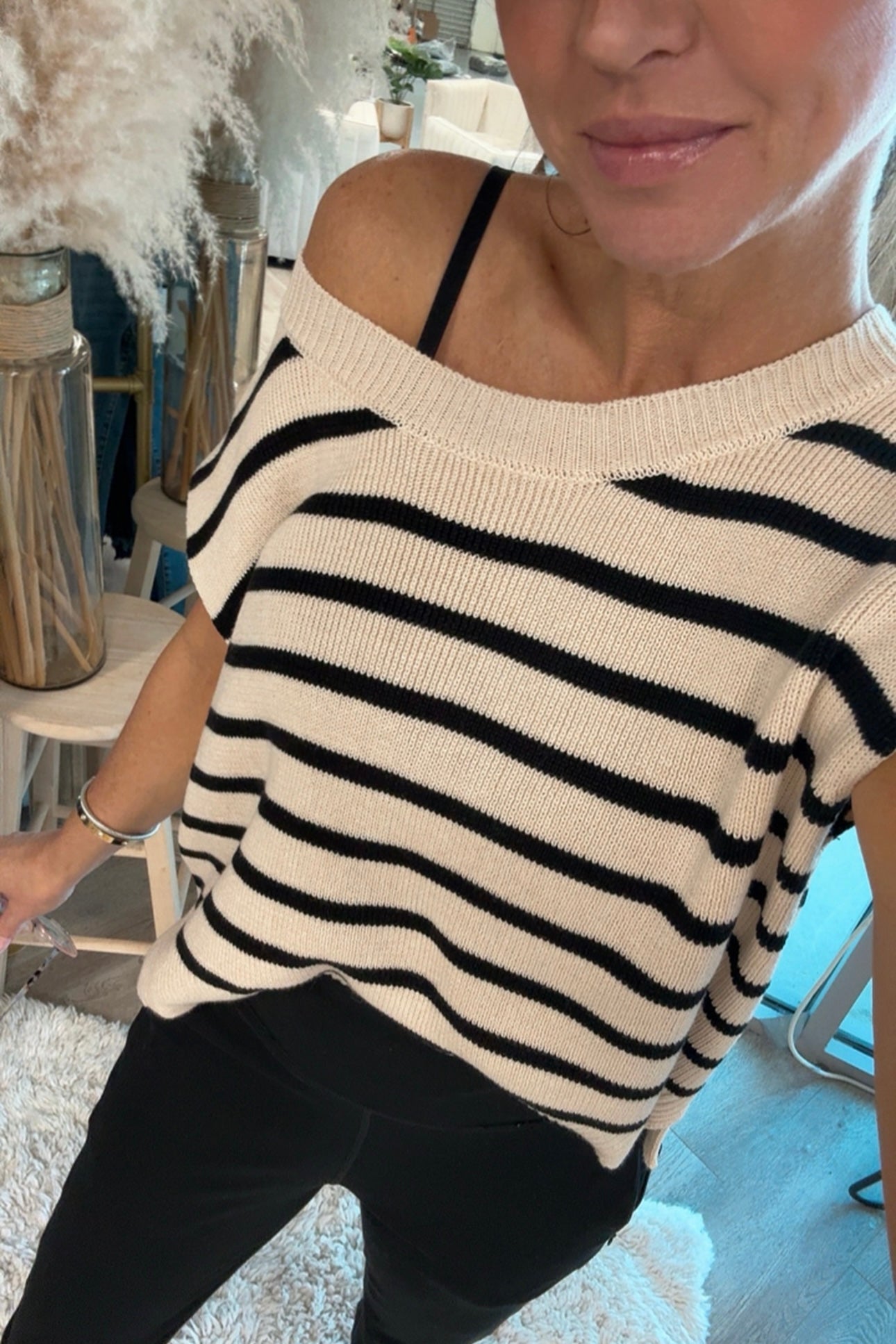 Premium Striped Harmony Knit Top - Upgrade Your Style