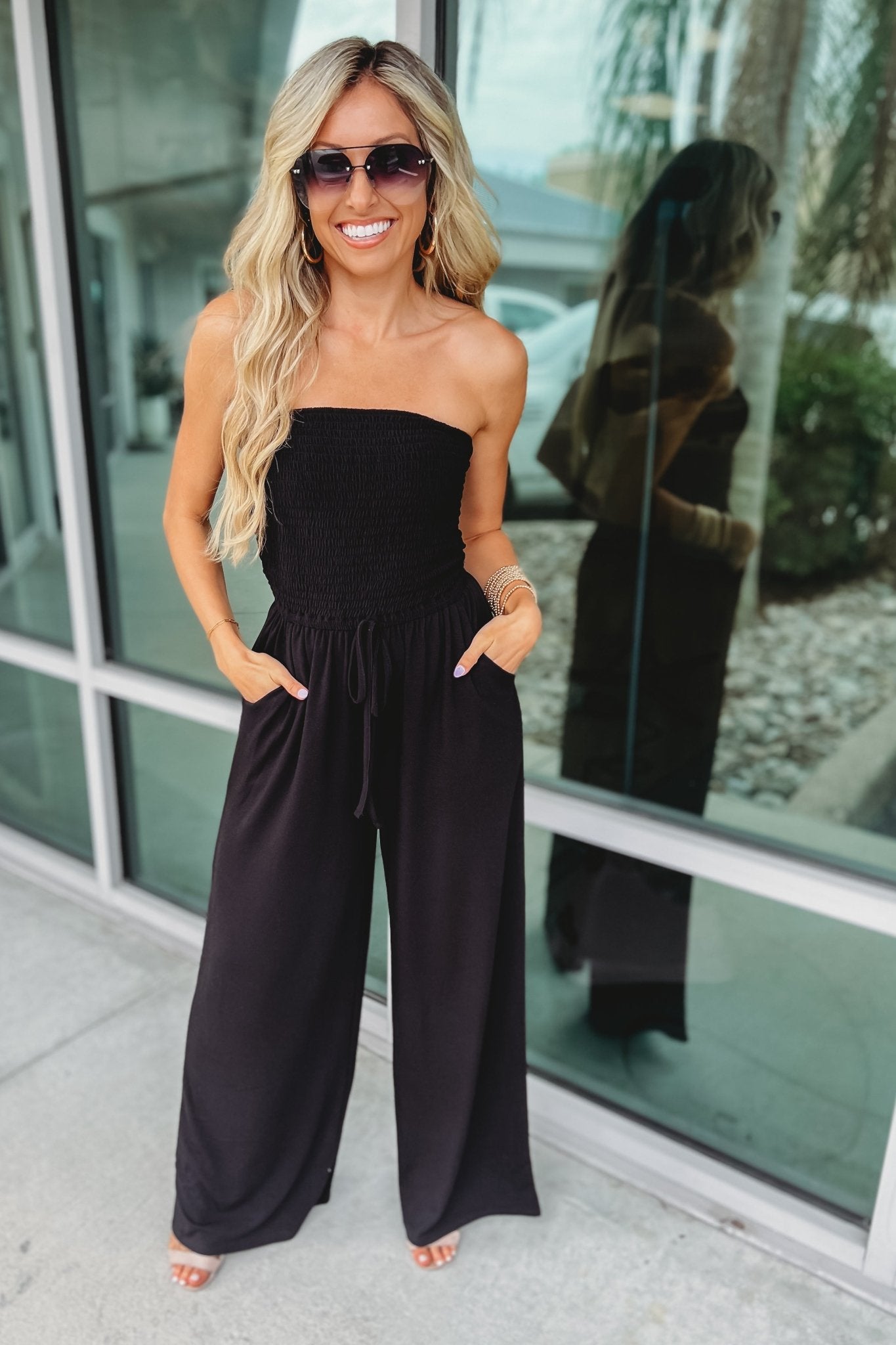 Premium Smocked Jumpsuit - Effortless Style in Multiple Colors