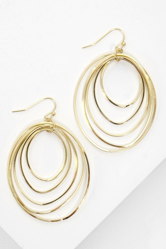 Premium Cascade Dangle Earrings - Silver & Gold Elegance