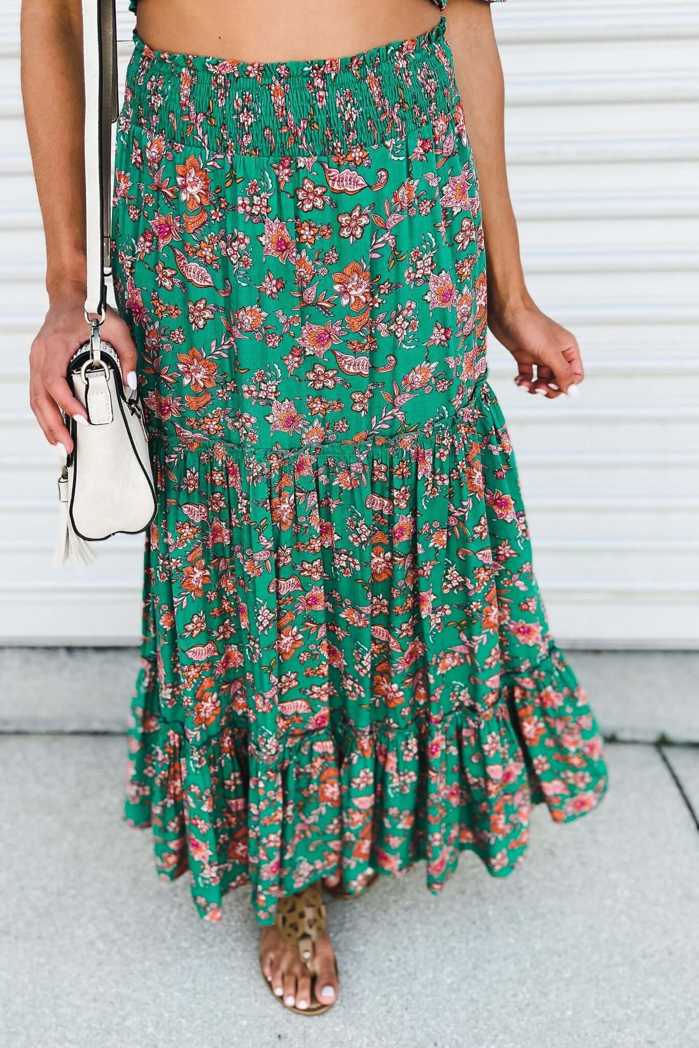 Ultimate Floral Smocked Crop Top & Skirt Set - 2 Stylish Colors