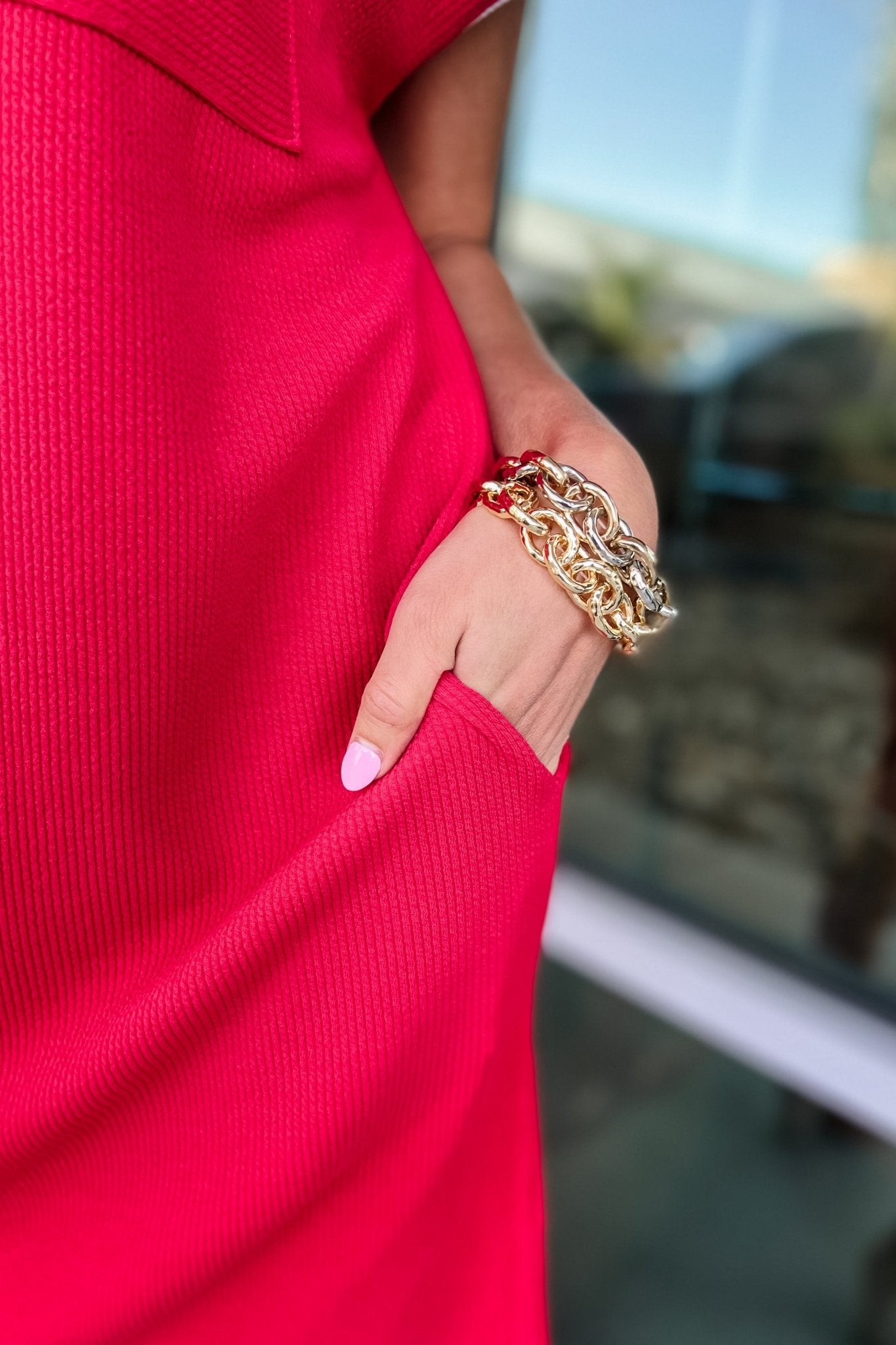 Premium Varsity Chic Red Dress - Ultimate Casual Style