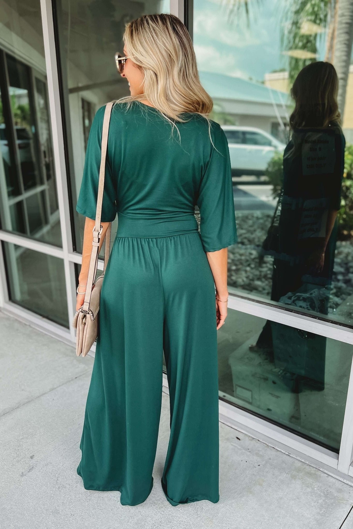 Ultimate V-Neck Wide Leg Jumpsuit - Effortless Elegance