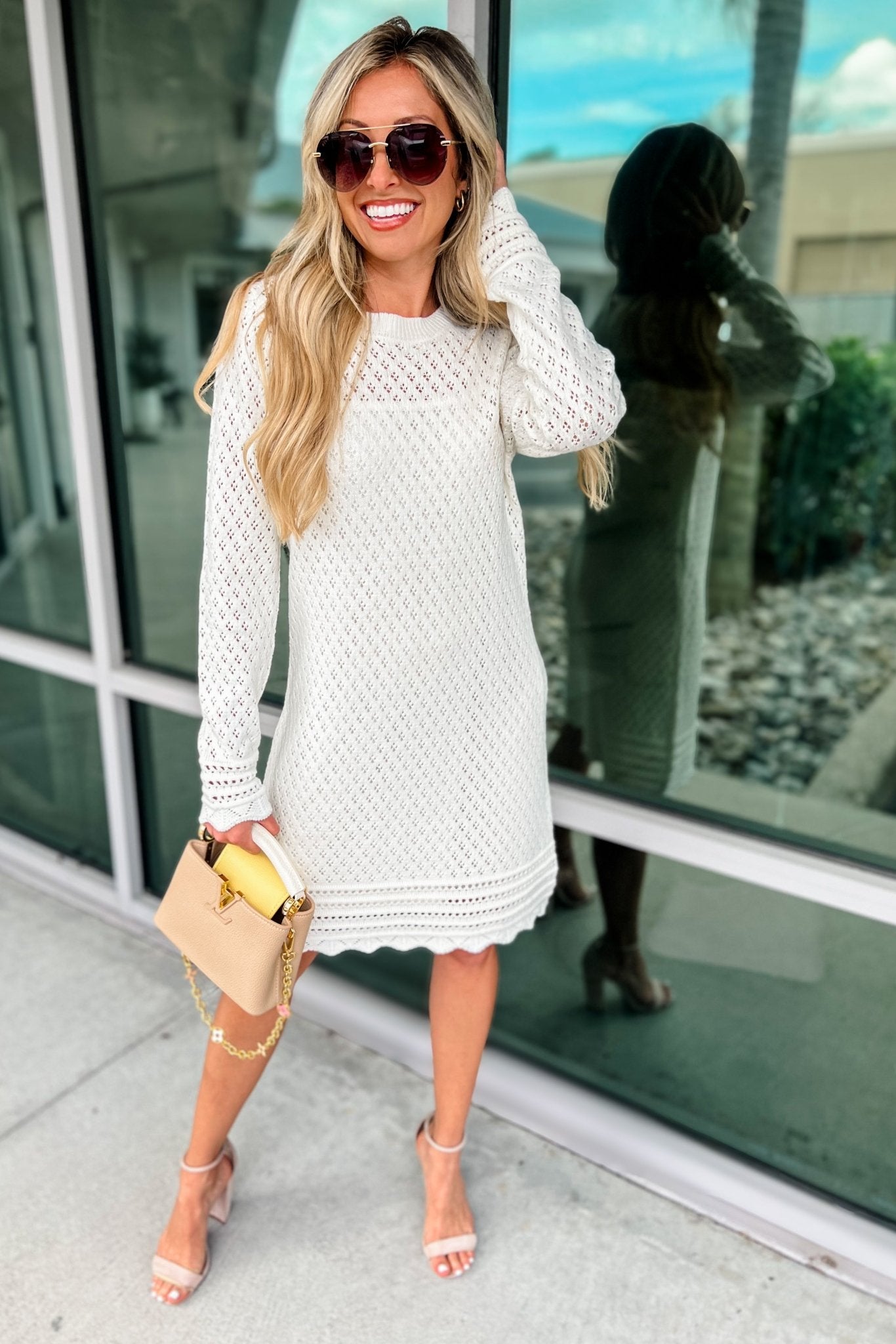 Premium Gracefully Yours Knit Dress - Cozy & Elegant