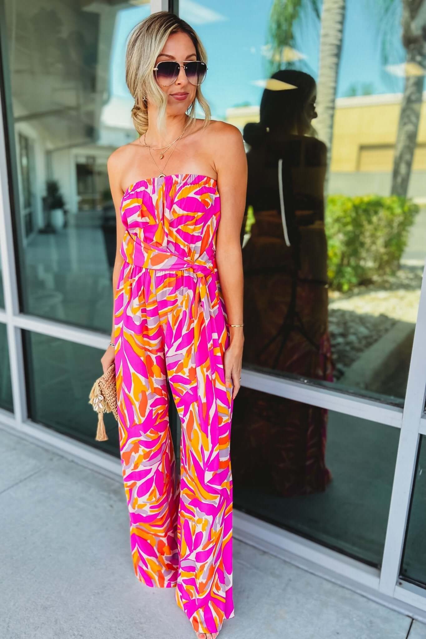 Ultimate Match My Vibes Strapless Jumpsuit