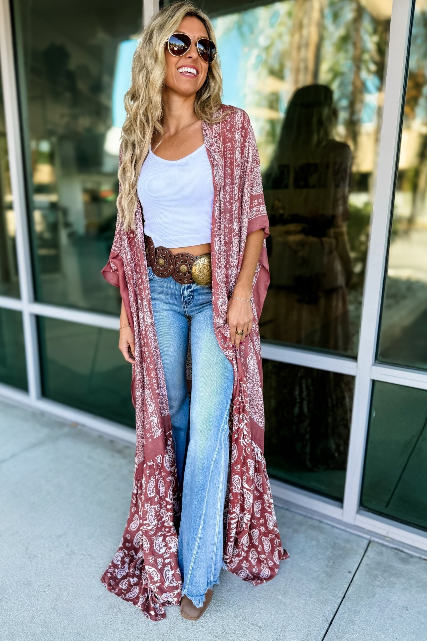 Premium Paisley Tapestry Kimono - Free Flow Design in 4 Stunning Colors