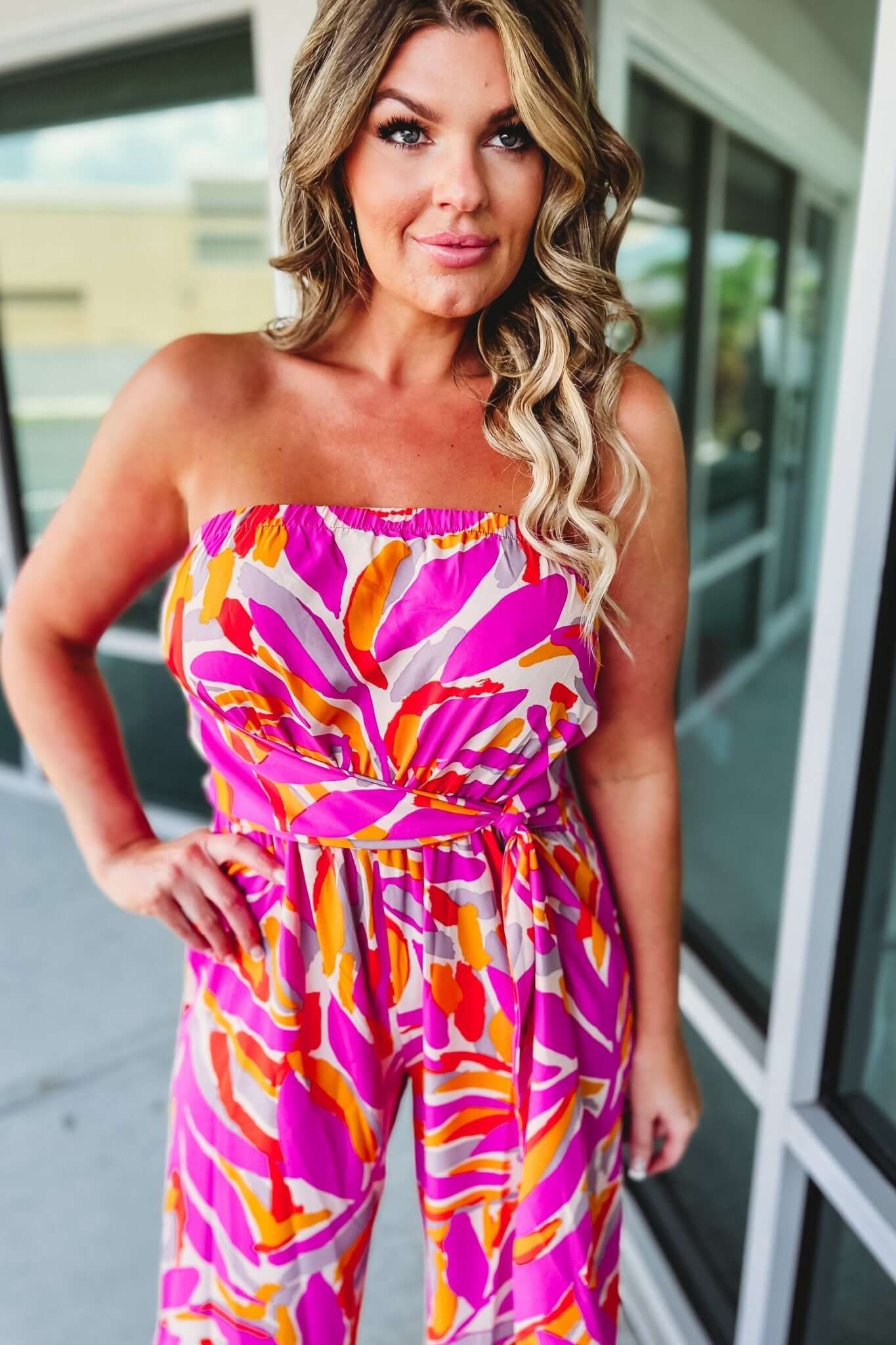 Ultimate Match My Vibes Strapless Jumpsuit
