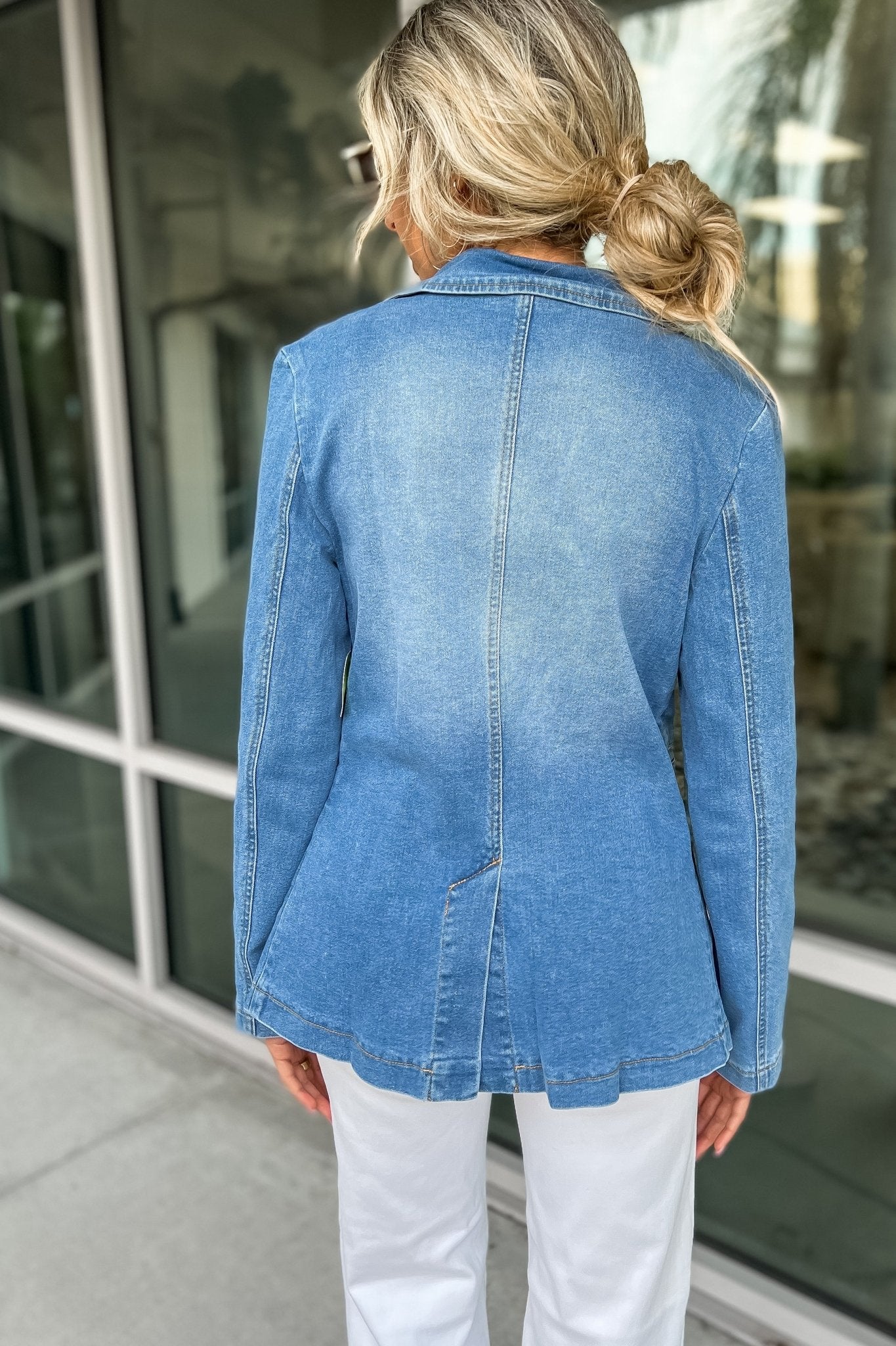 Premium Rodeo Glam Denim Blazer - Ultimate Western Chic