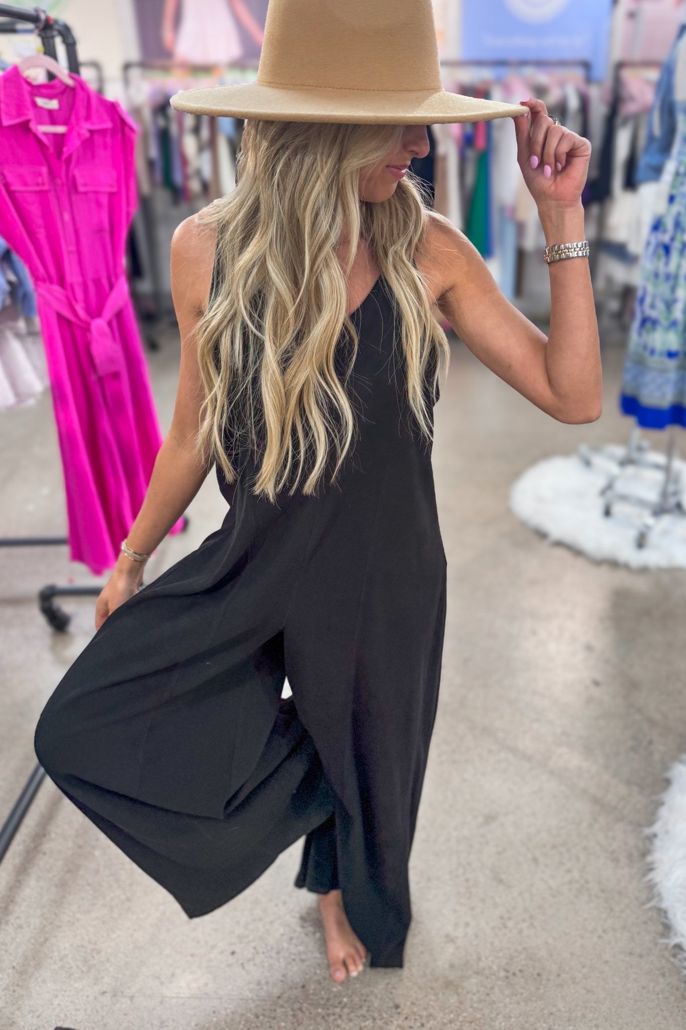 Premium Desert Moon Black Jumpsuit - Ultimate Boho Style