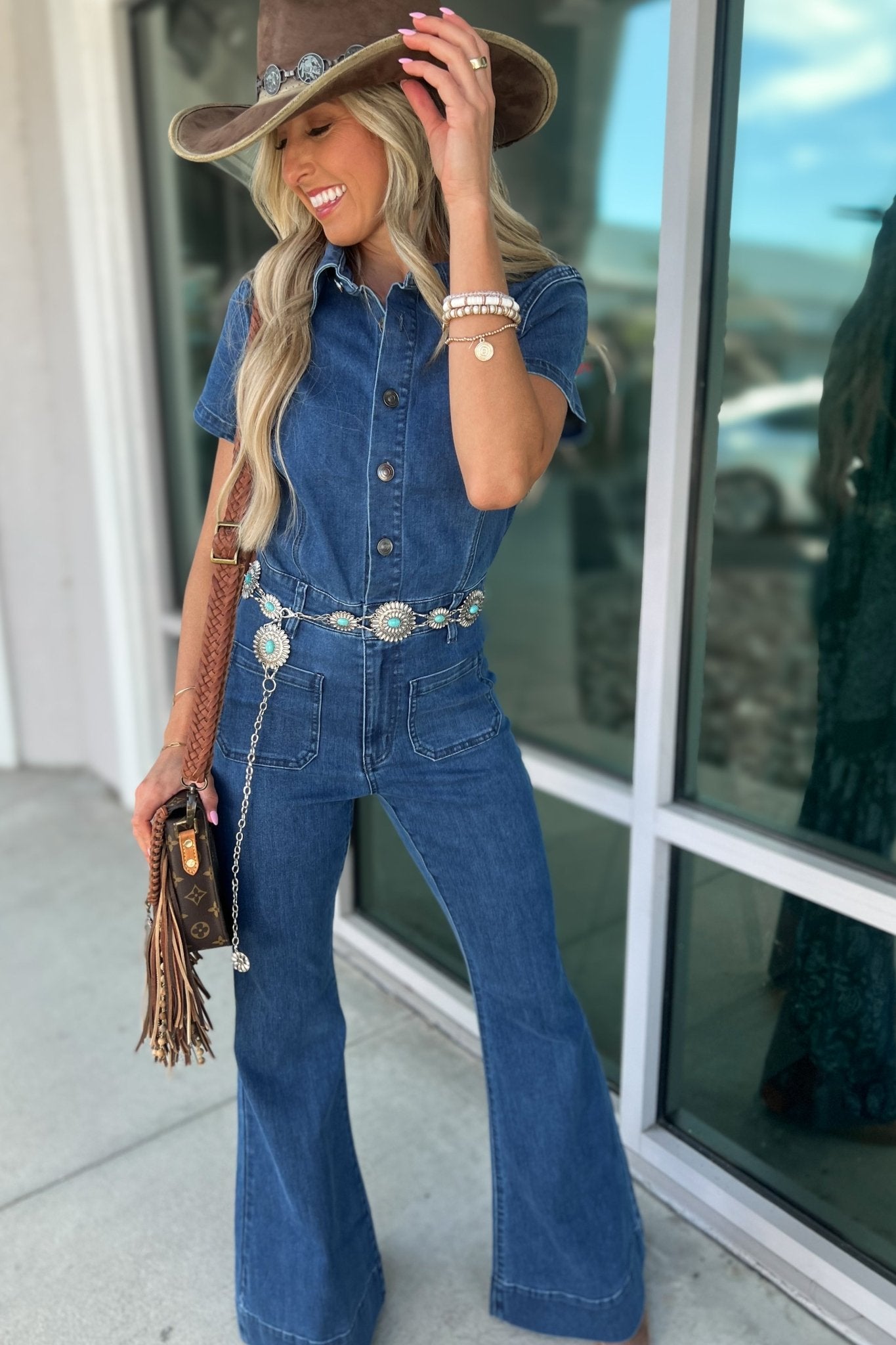 Premium Southern Charm Denim Jumpsuit - Ultimate Vintage Style