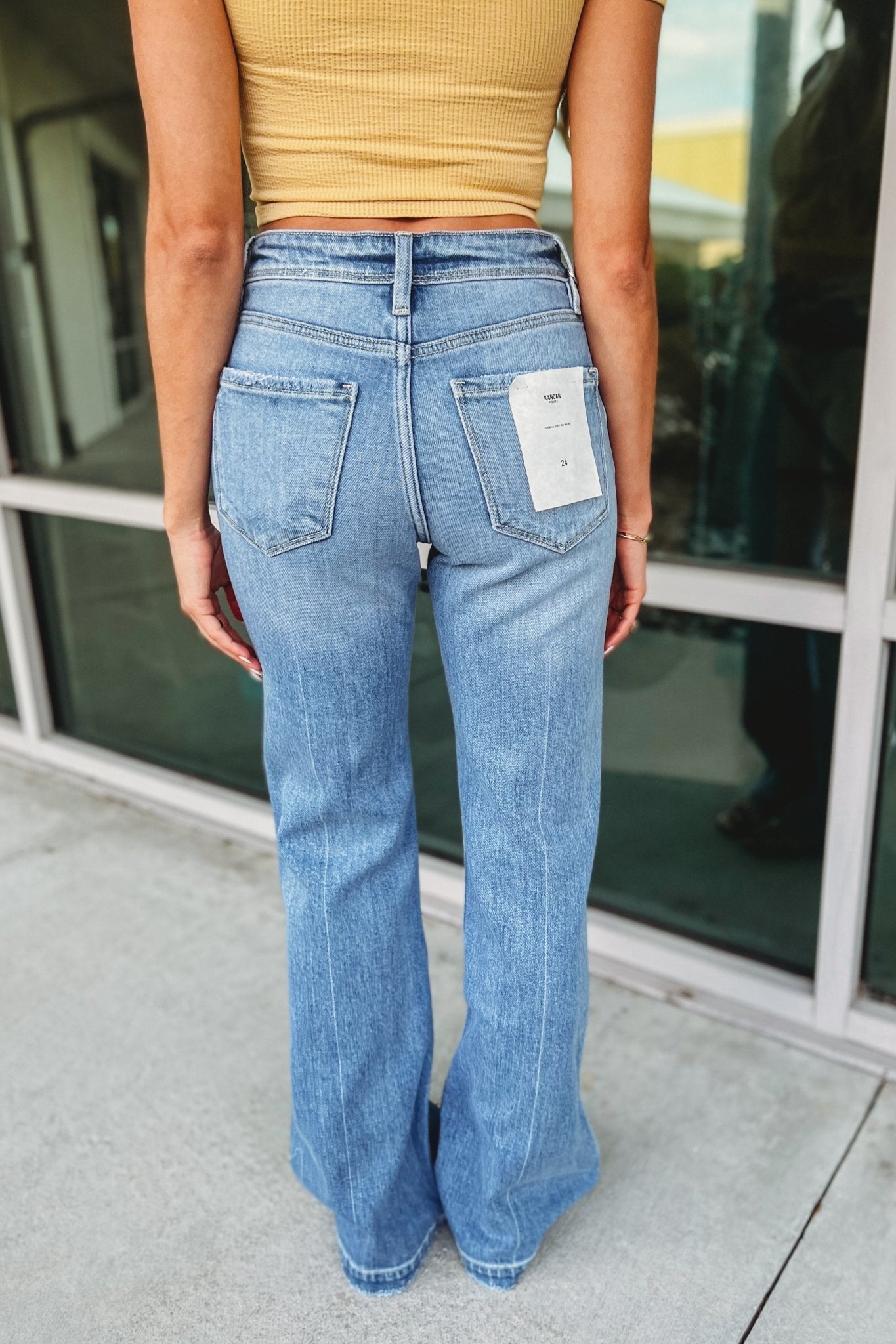 Premium KANCAN Roxy Ultra High Rise Button Fly Flare Jeans - Upgrade Your Style