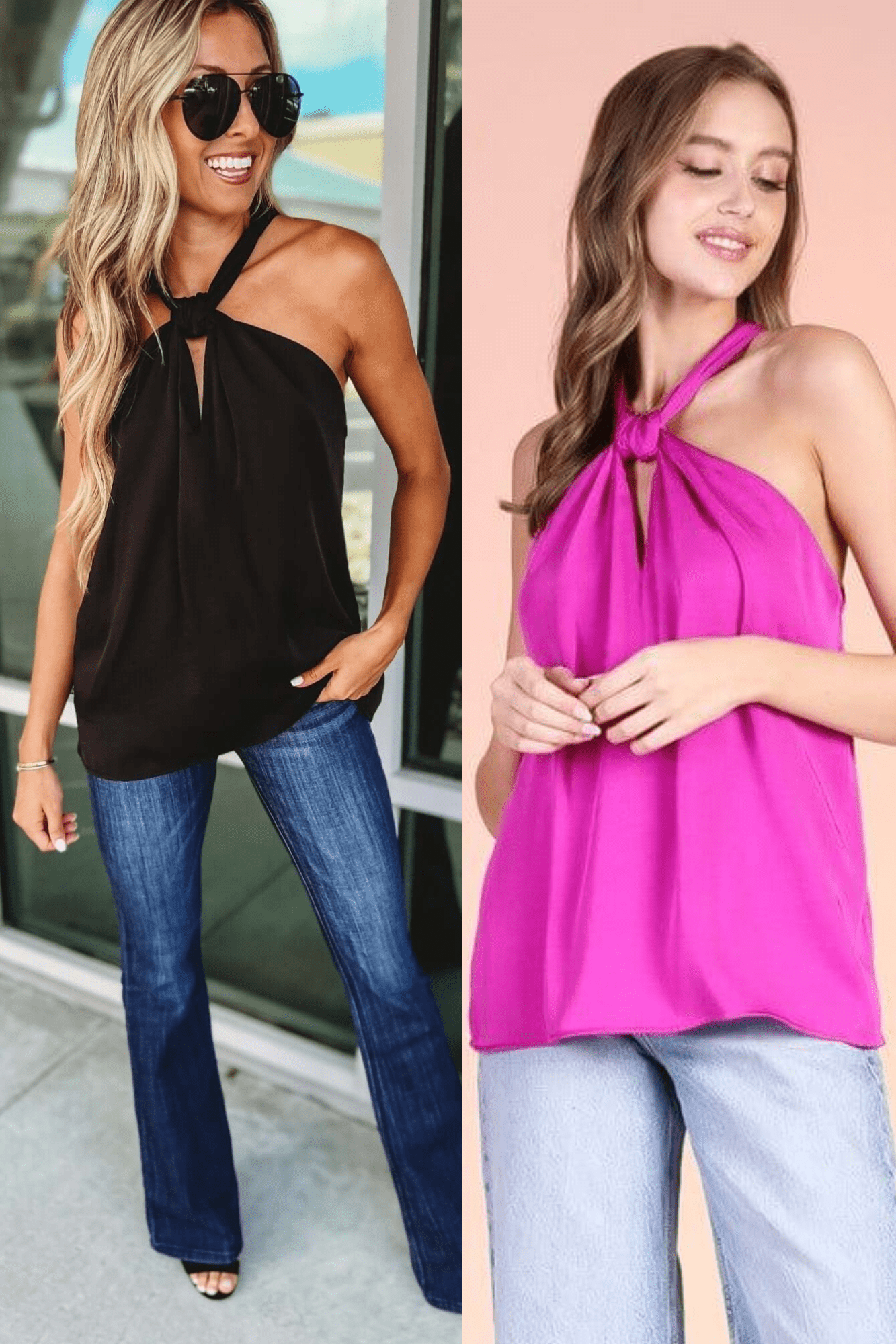 Ultimate Cut Out Halter Top - 2 Stylish Colors