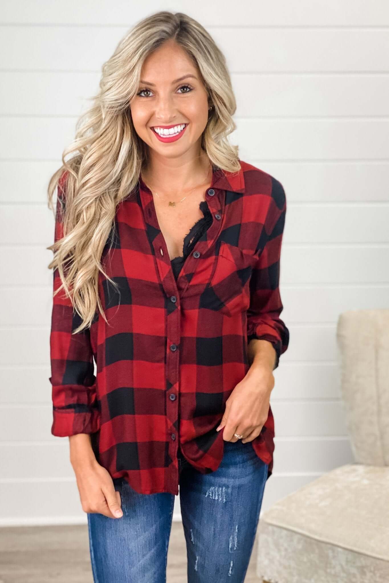 Premium Plaid Top - Ultimate Style in 4 Vibrant Colors