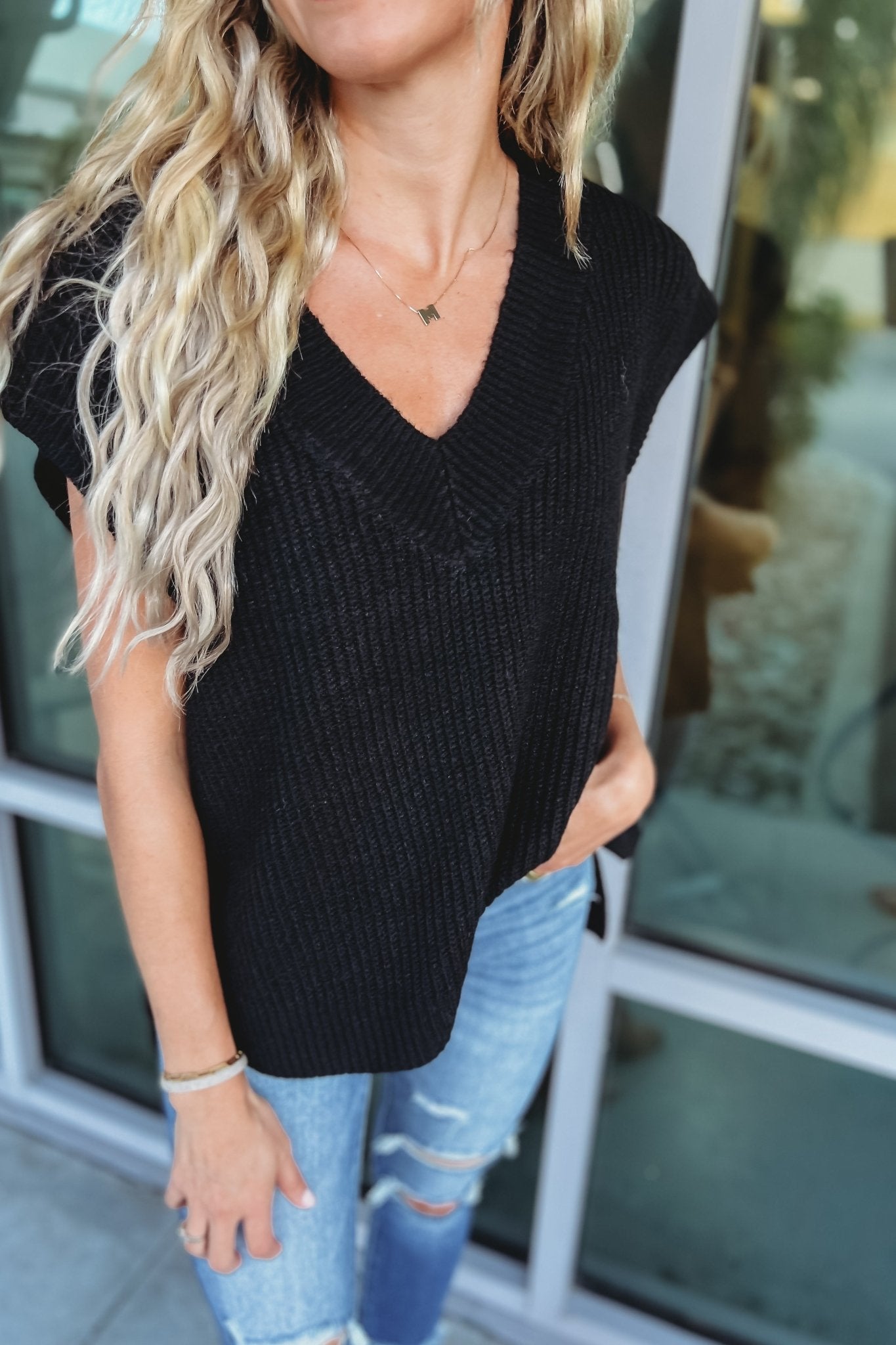 Premium Oversized Sweater Vest - Fall Essential