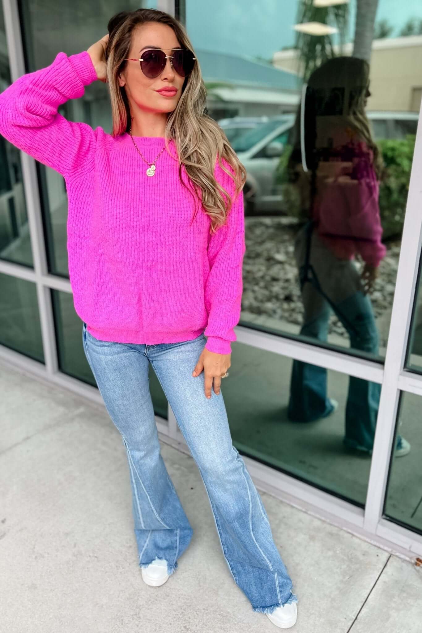Premium Kancan Kelsey Sharkbite Flare Jeans - Ultimate Style & Comfort