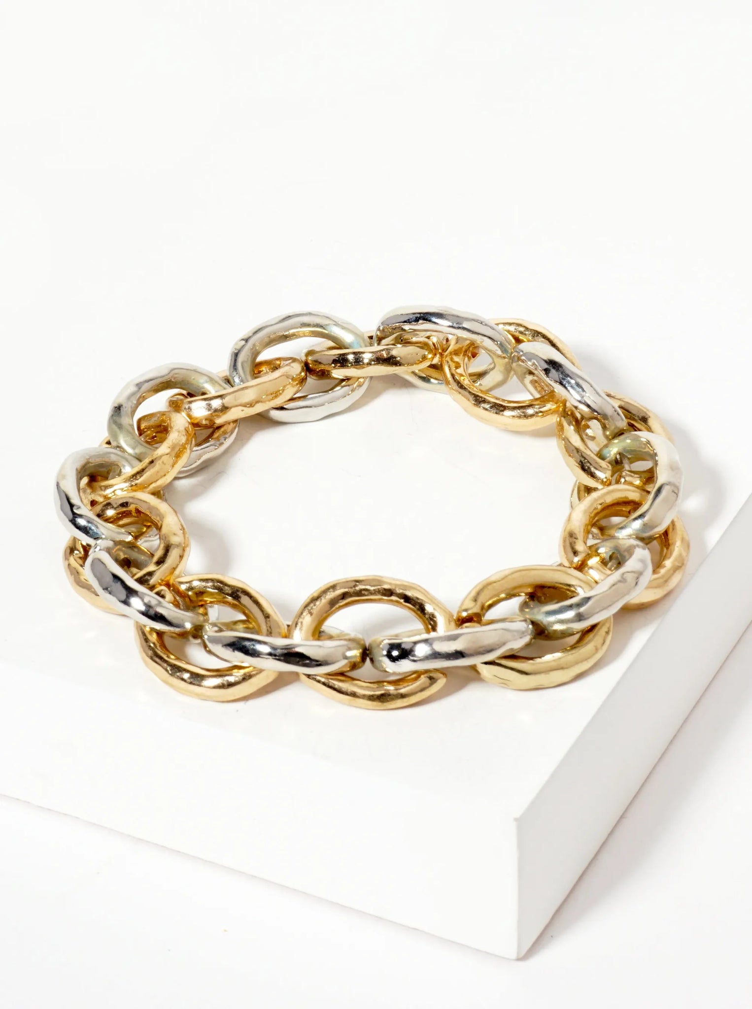 Premium Chunky Link Stretch Bracelet - Bold & Modern Statement Piece