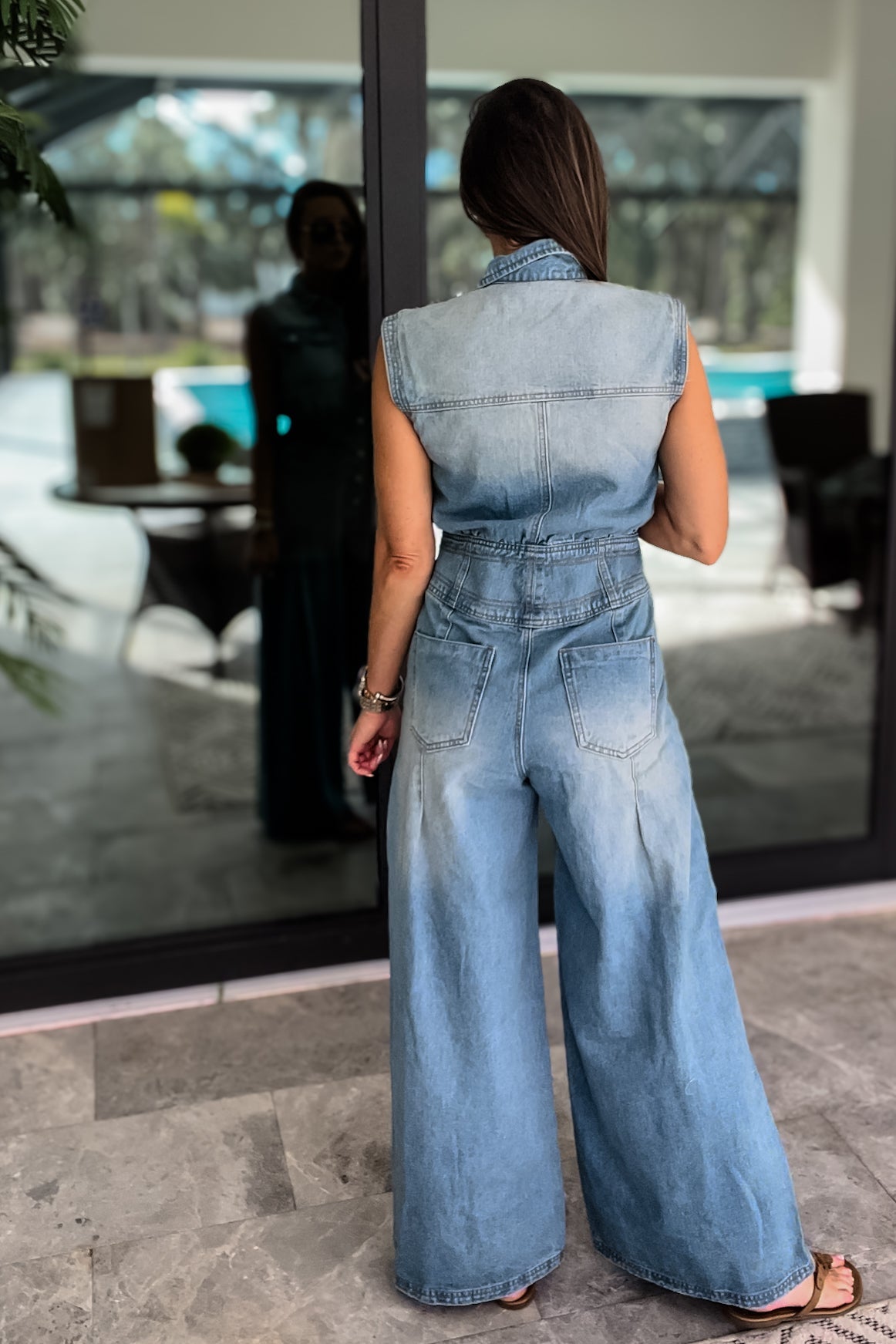 Ultimate Western Chic Denim Jumpsuit