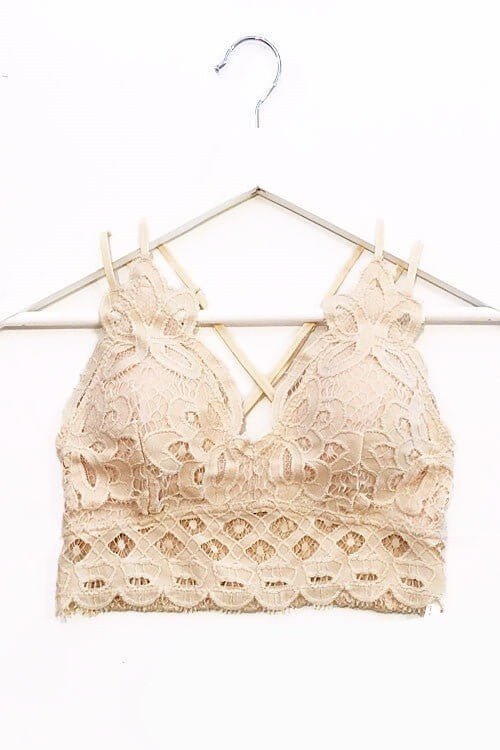 Premium Lace Bralette Set - Black & White