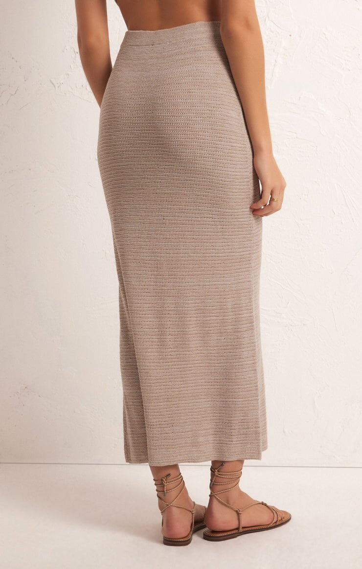 Z SUPPLY Premium Mykonos Knit Midi Skirt - Ultimate Comfort & Style