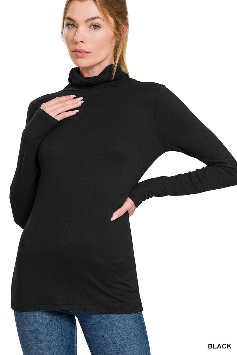 Premium Soft Mockneck Top - Ultimate Comfort & Style